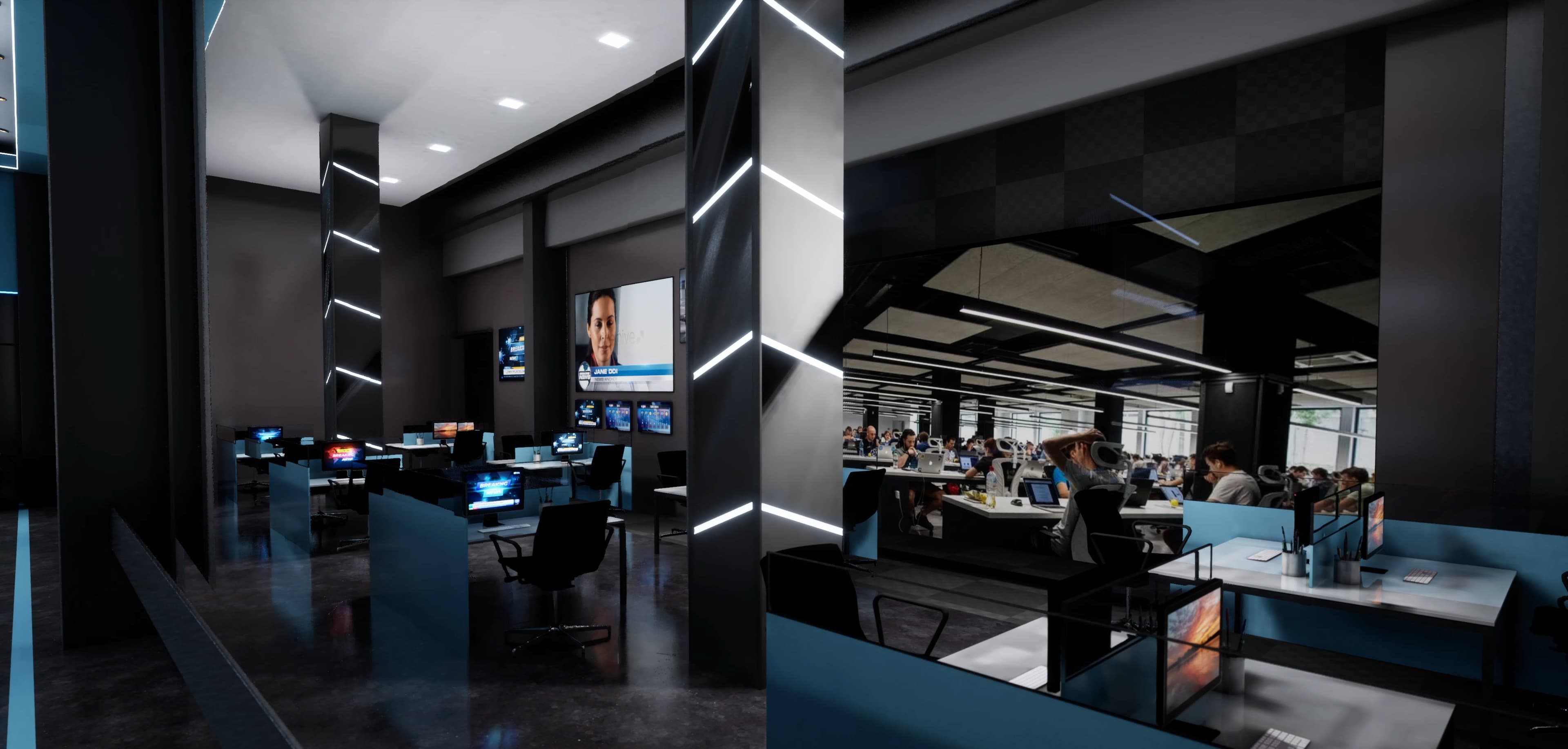 NEWSROOM DTJL4 | Unreal Engine Corporate Virtual Set-5