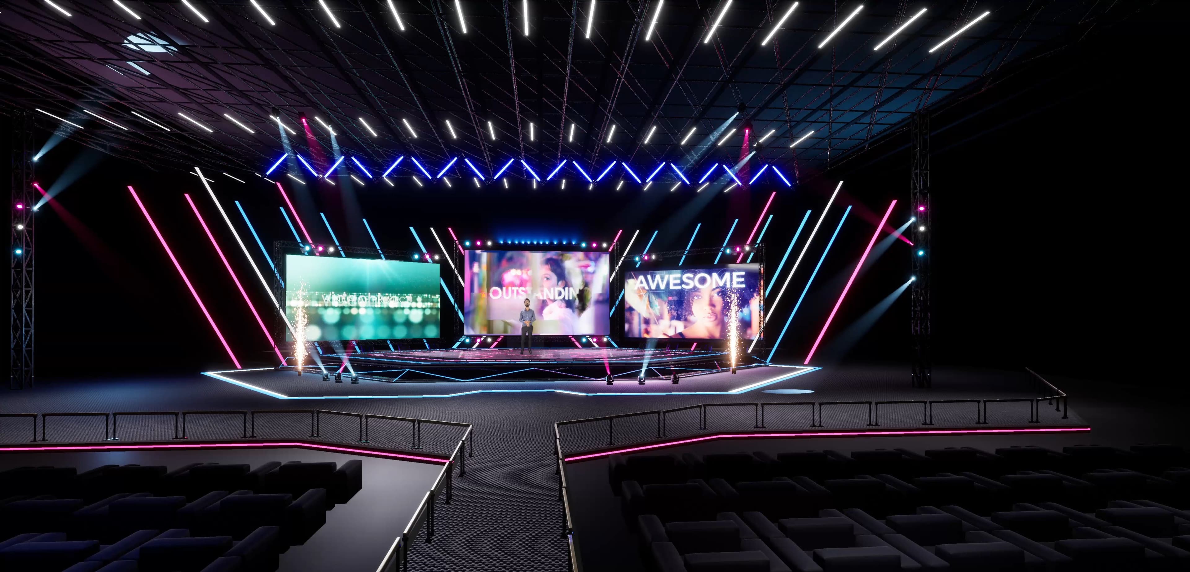 STAGE GGMYV | DMX | Unreal Engine Corporate Virtual Set-2