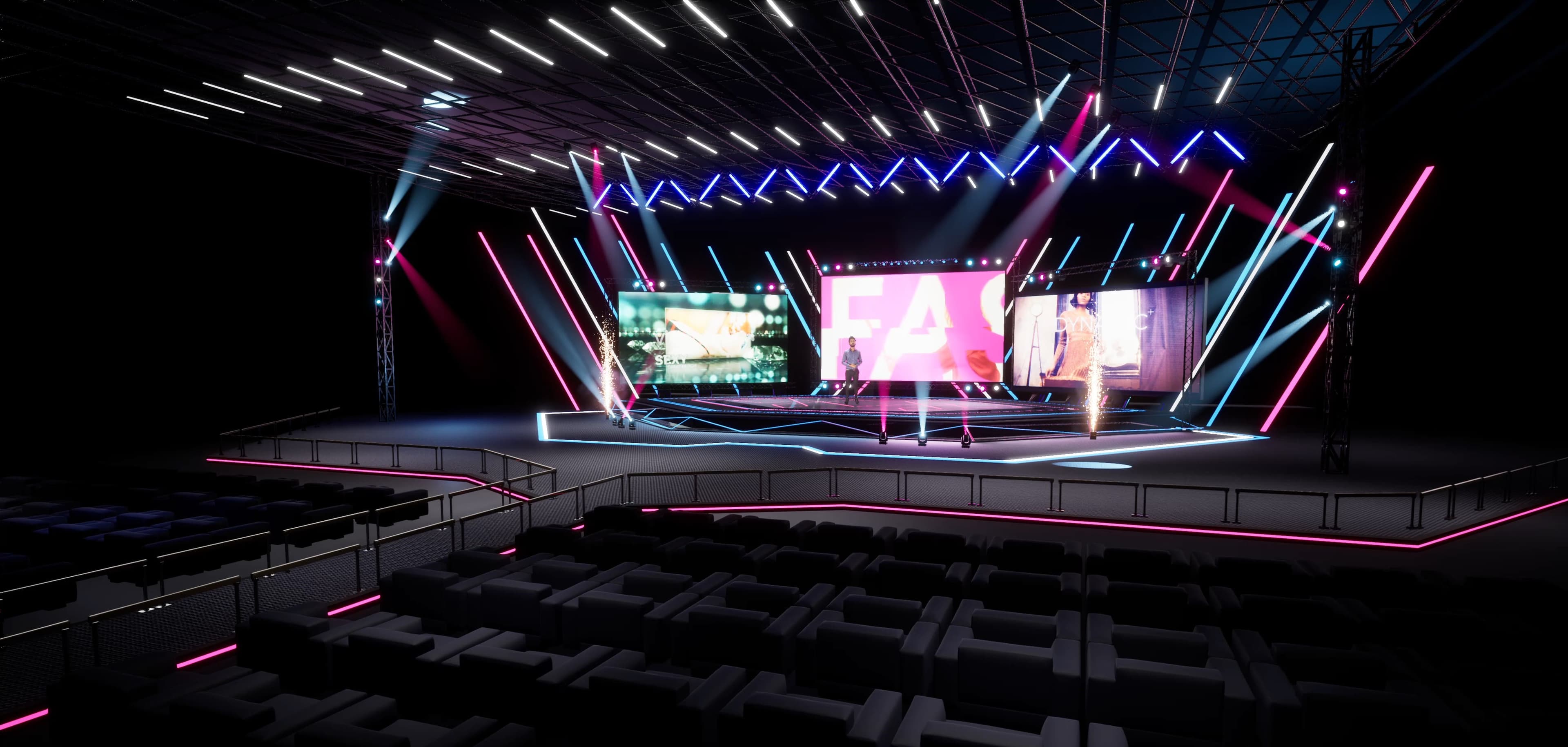 STAGE GGMYV | DMX | Unreal Engine Corporate Virtual Set-3