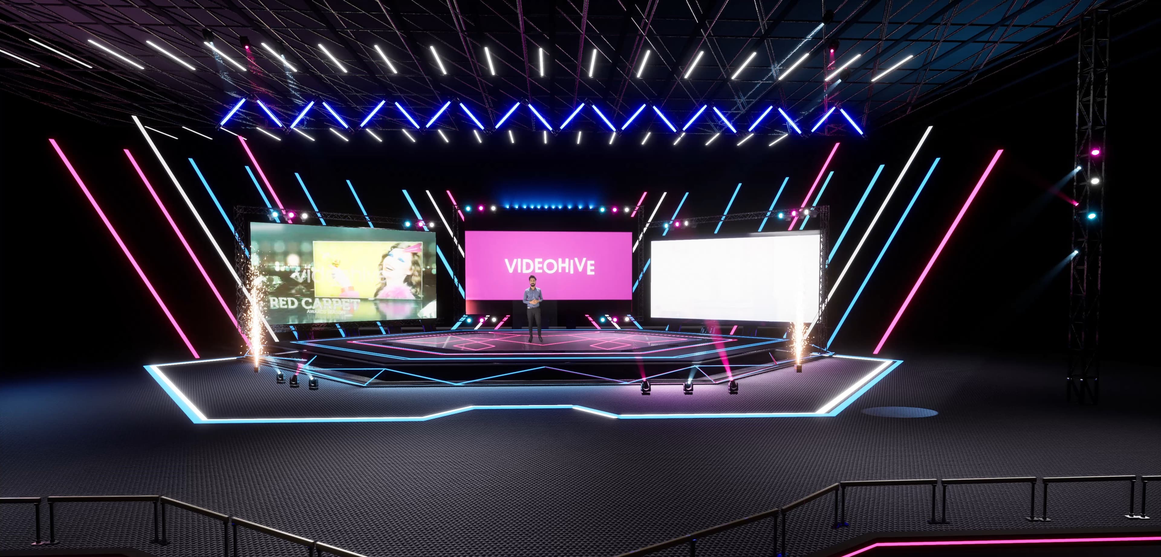 STAGE GGMYV | DMX | Unreal Engine Corporate Virtual Set-6