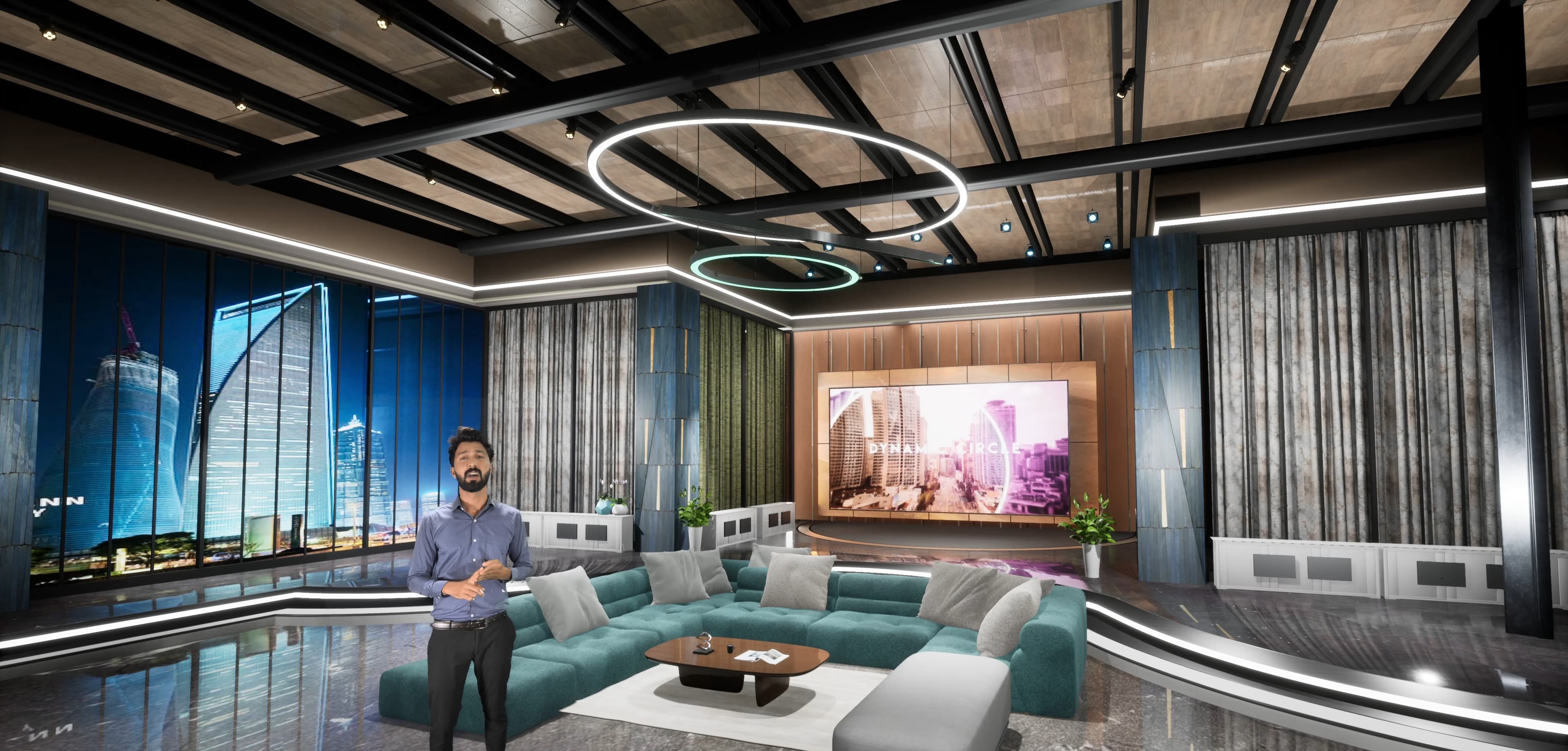 TALKSHOW HJOL4 | Unreal Engine Corporate Virtual Set-2