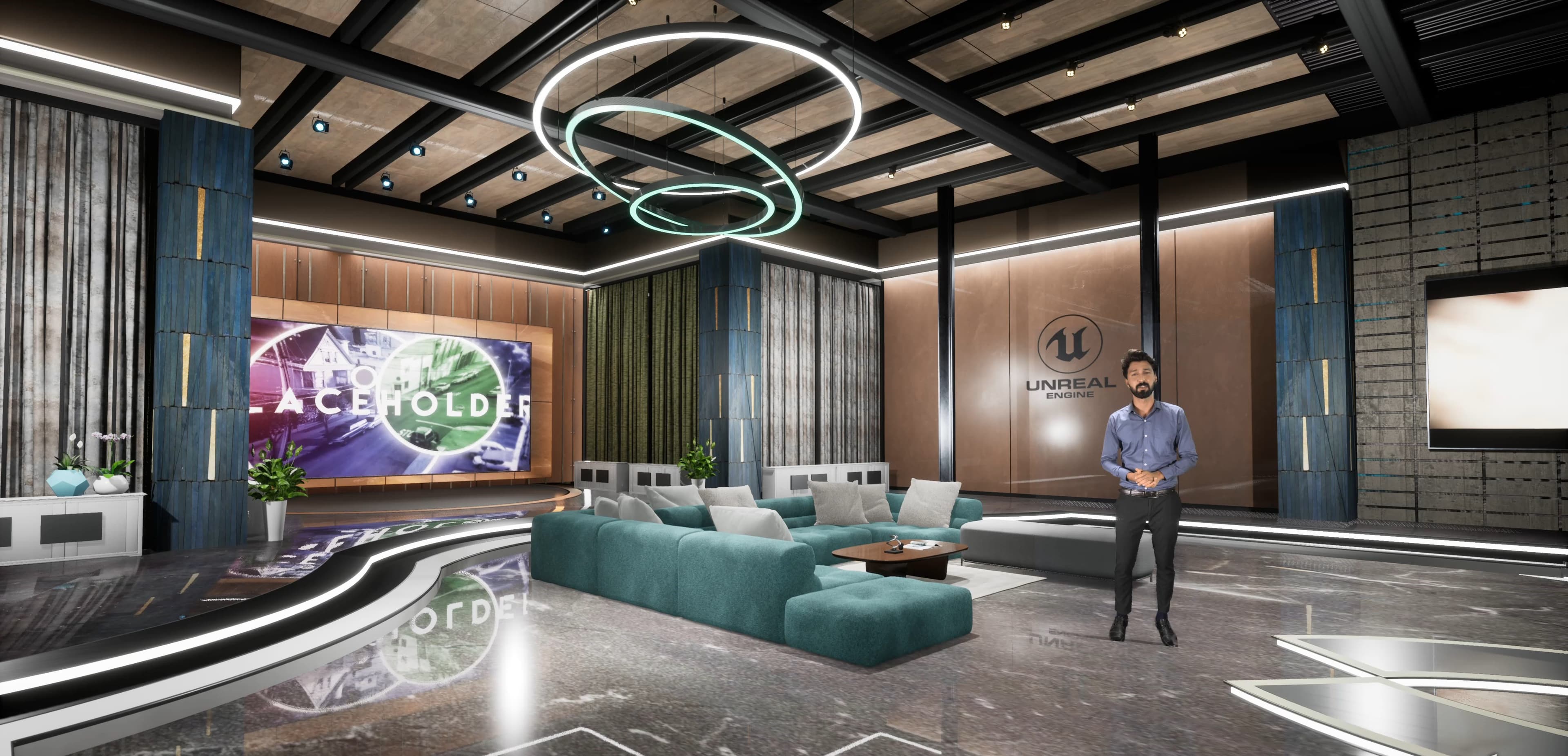 TALKSHOW HJOL4 | Unreal Engine Corporate Virtual Set-5