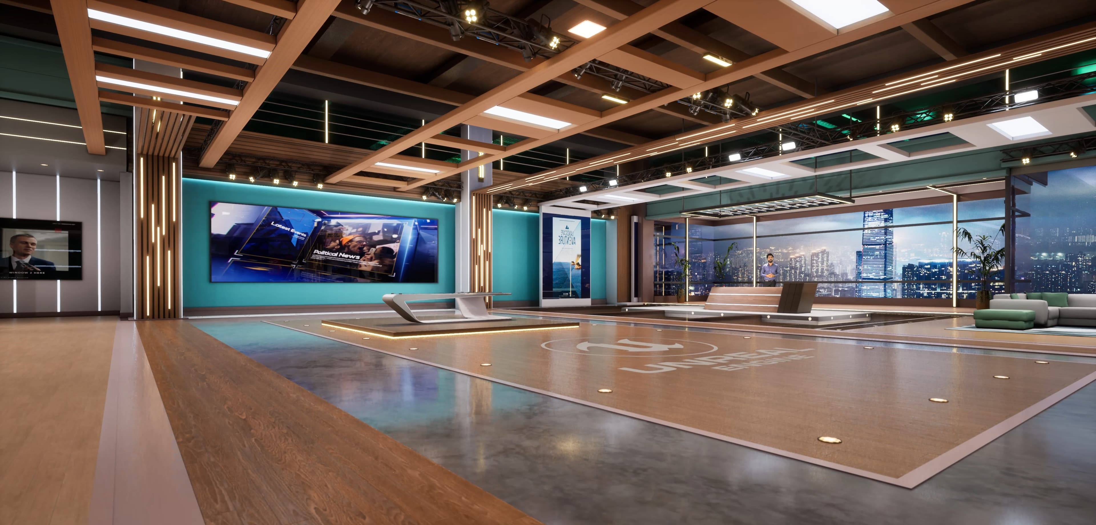 NEWSROOM HSDBK | Unreal Engine Corporate Virtual Set