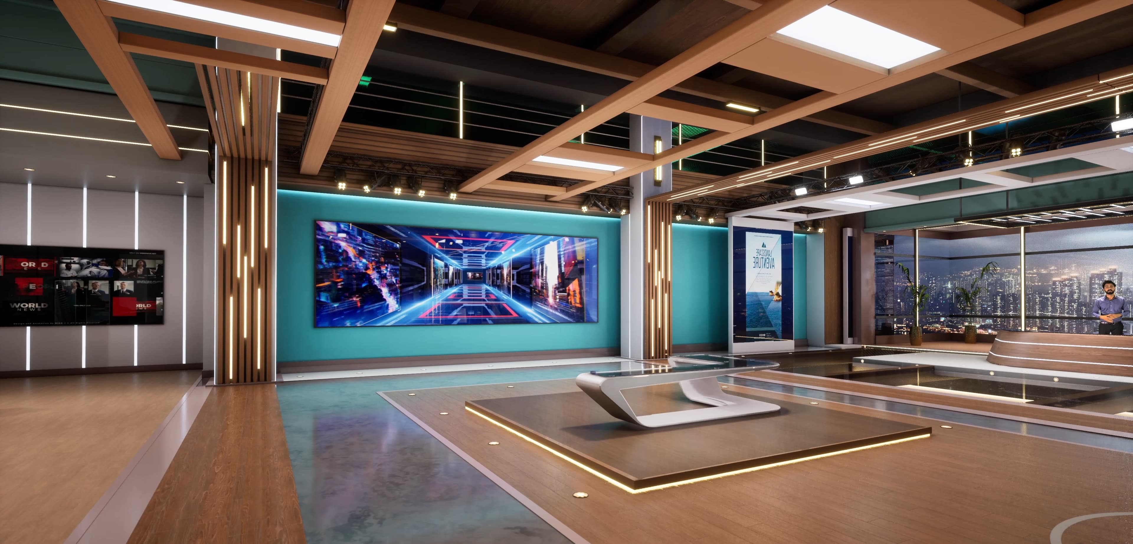NEWSROOM HSDBK | Unreal Engine Corporate Virtual Set-4