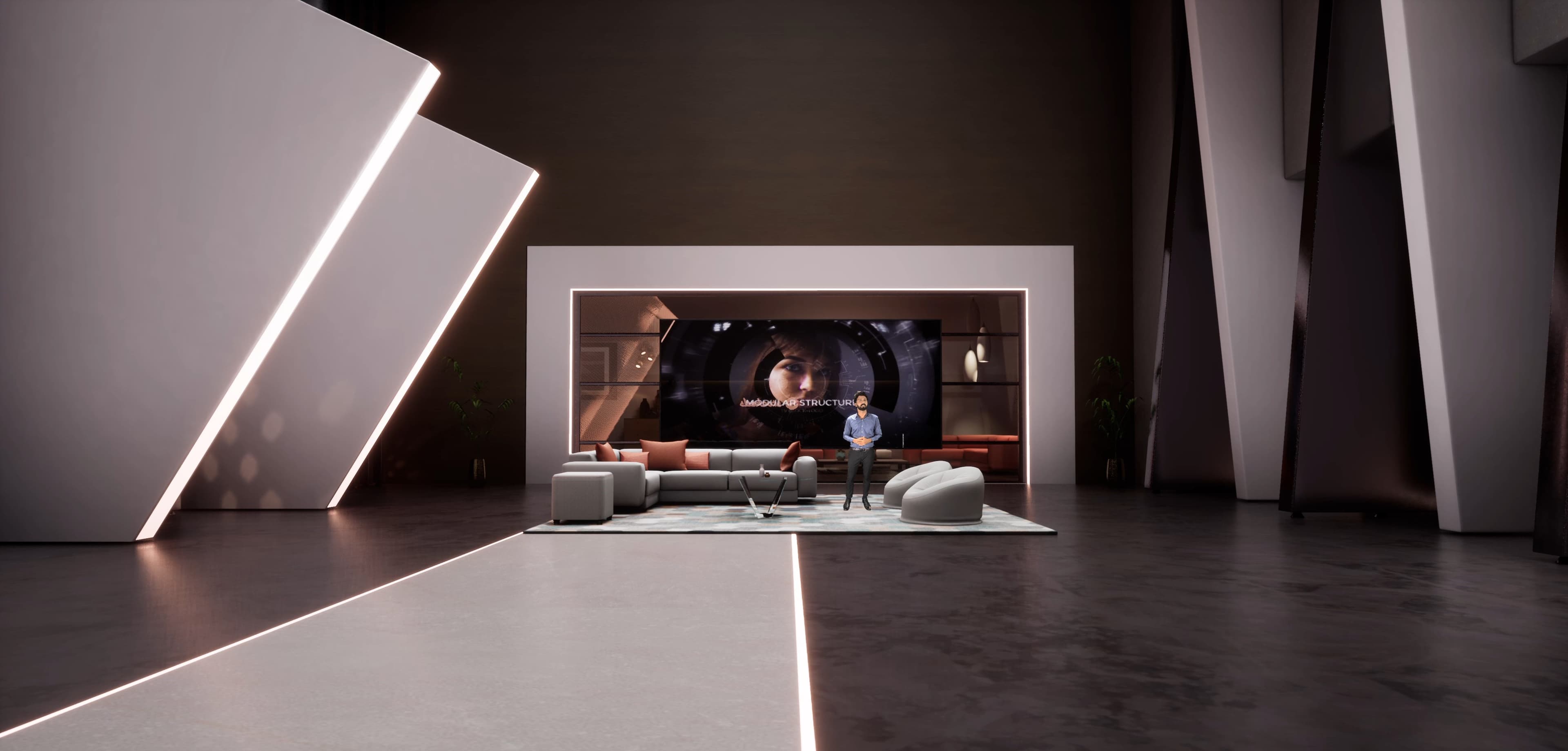 TALKSHOW KRTSV | Unreal Engine Corporate Virtual Set-7