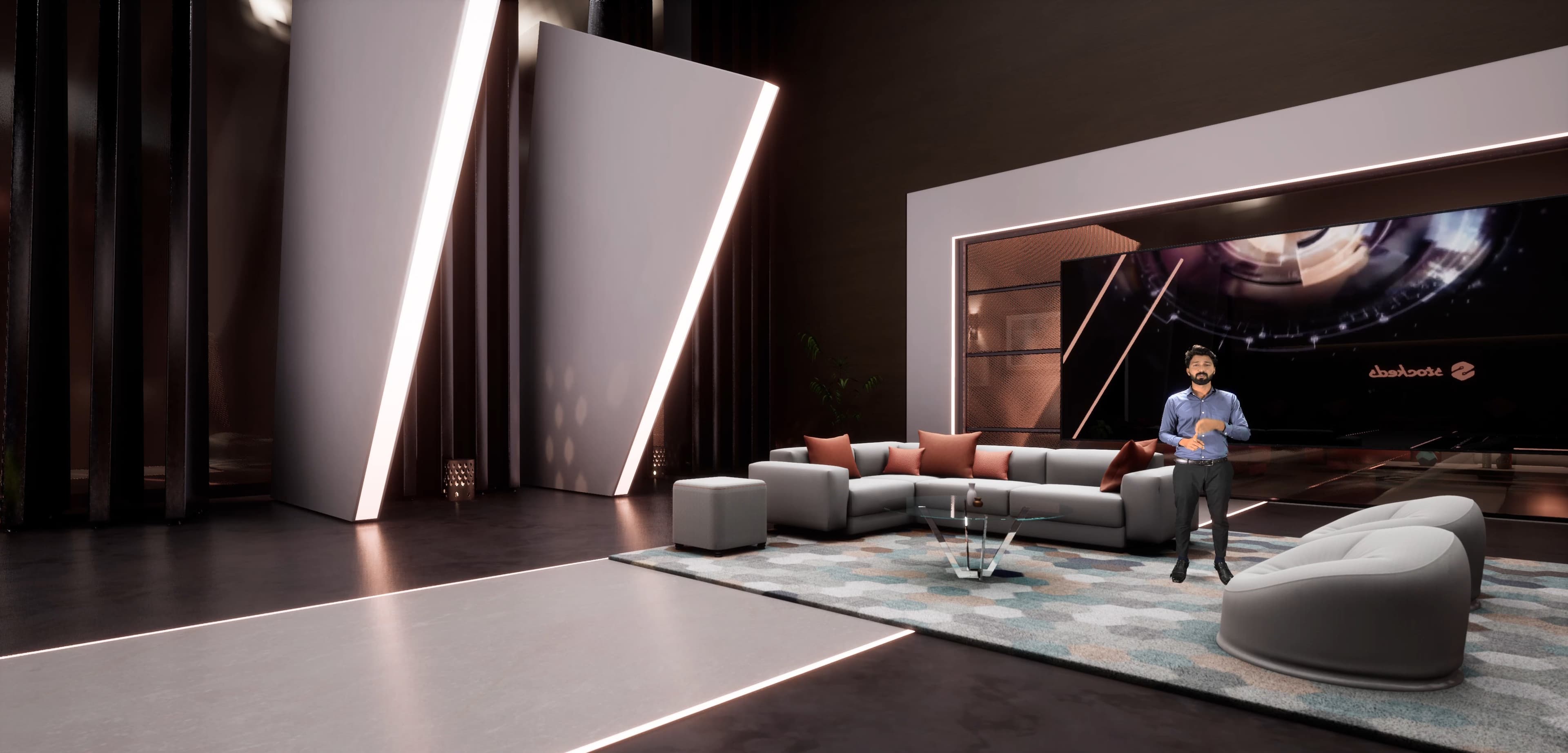 TALKSHOW KRTSV | Unreal Engine Corporate Virtual Set-3