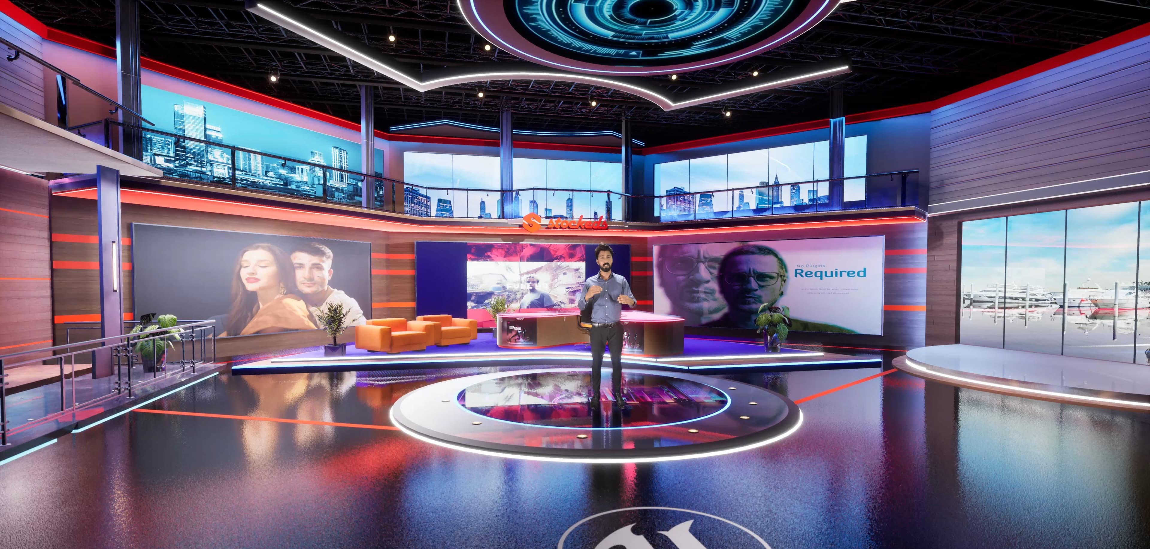 TALKSHOW OPQR1 | Unreal Engine Corporate Virtual Set