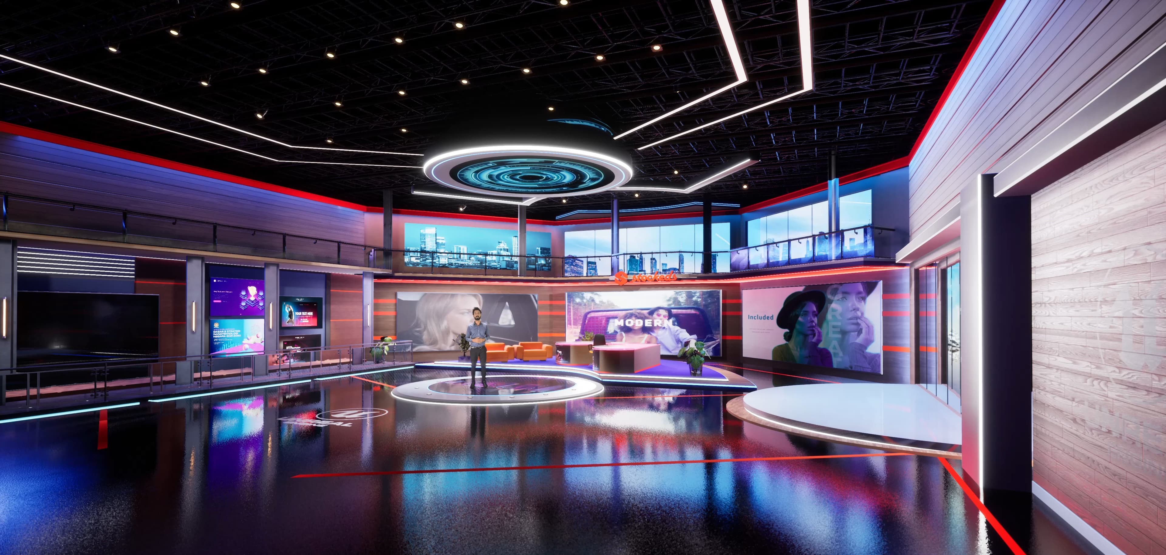 TALKSHOW OPQR1 | Unreal Engine Corporate Virtual Set-2