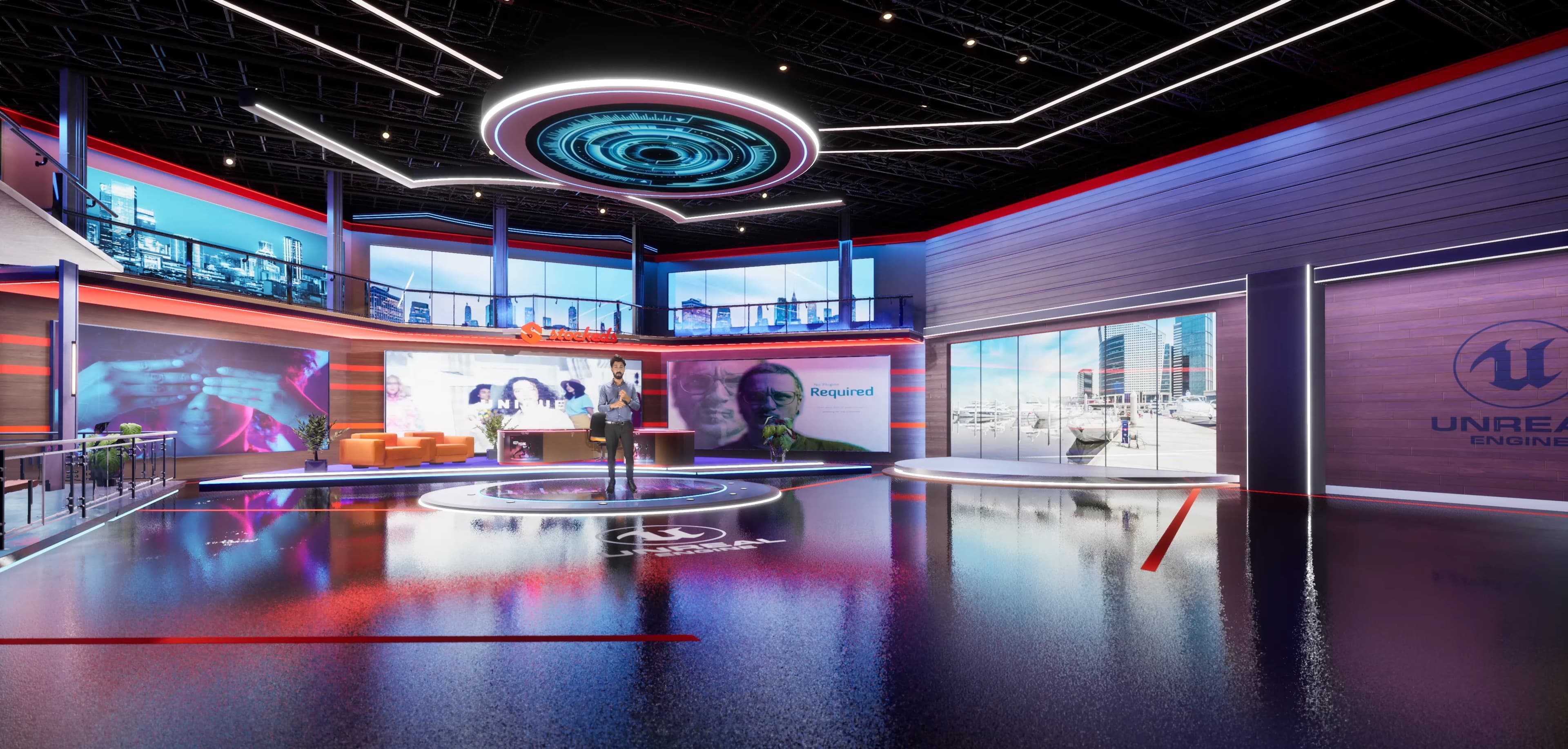 TALKSHOW OPQR1 | Unreal Engine Corporate Virtual Set-5