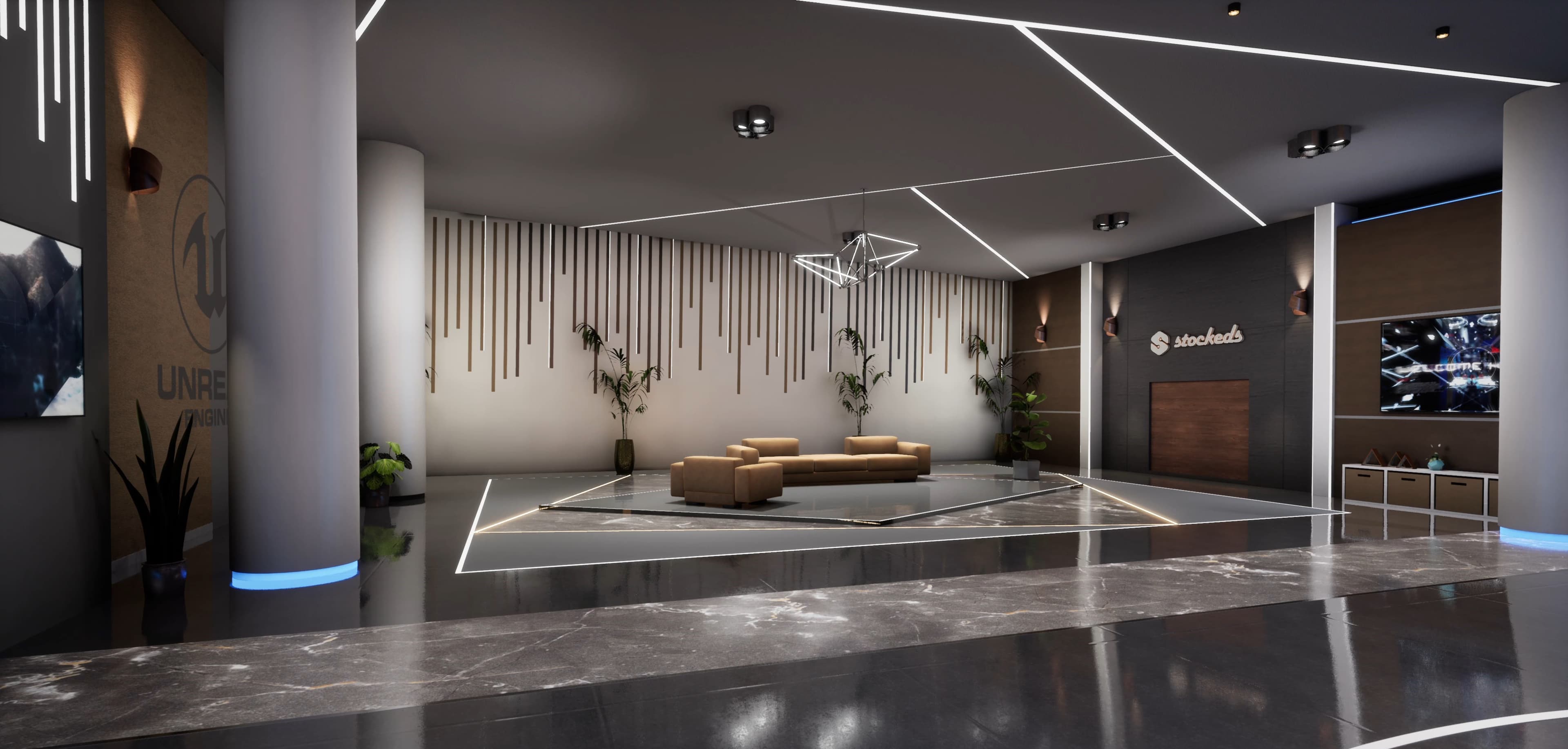 TALKSHOW SGDFN | Unreal Engine Corporate Virtual Set-4