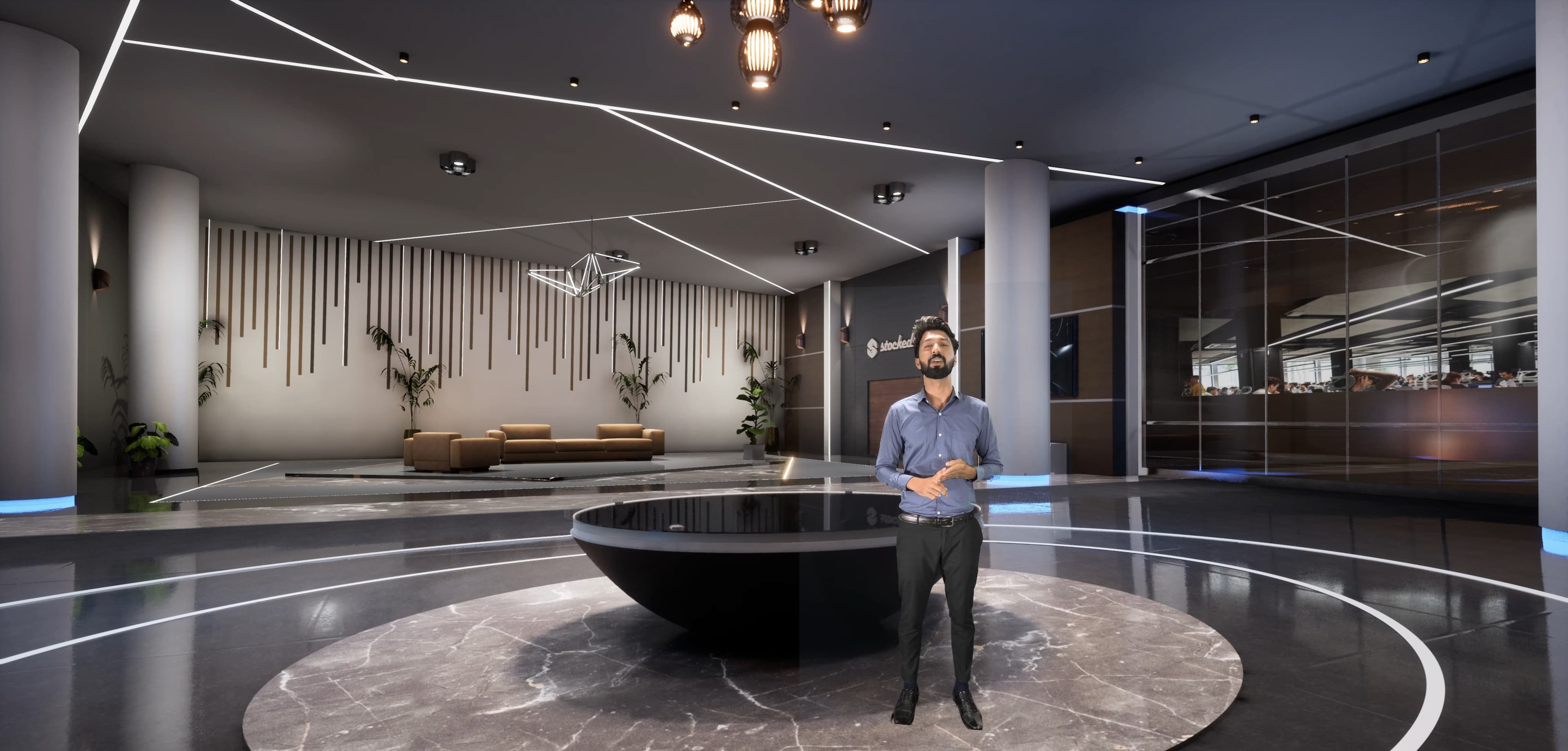 TALKSHOW SGDFN | Unreal Engine Corporate Virtual Set-6