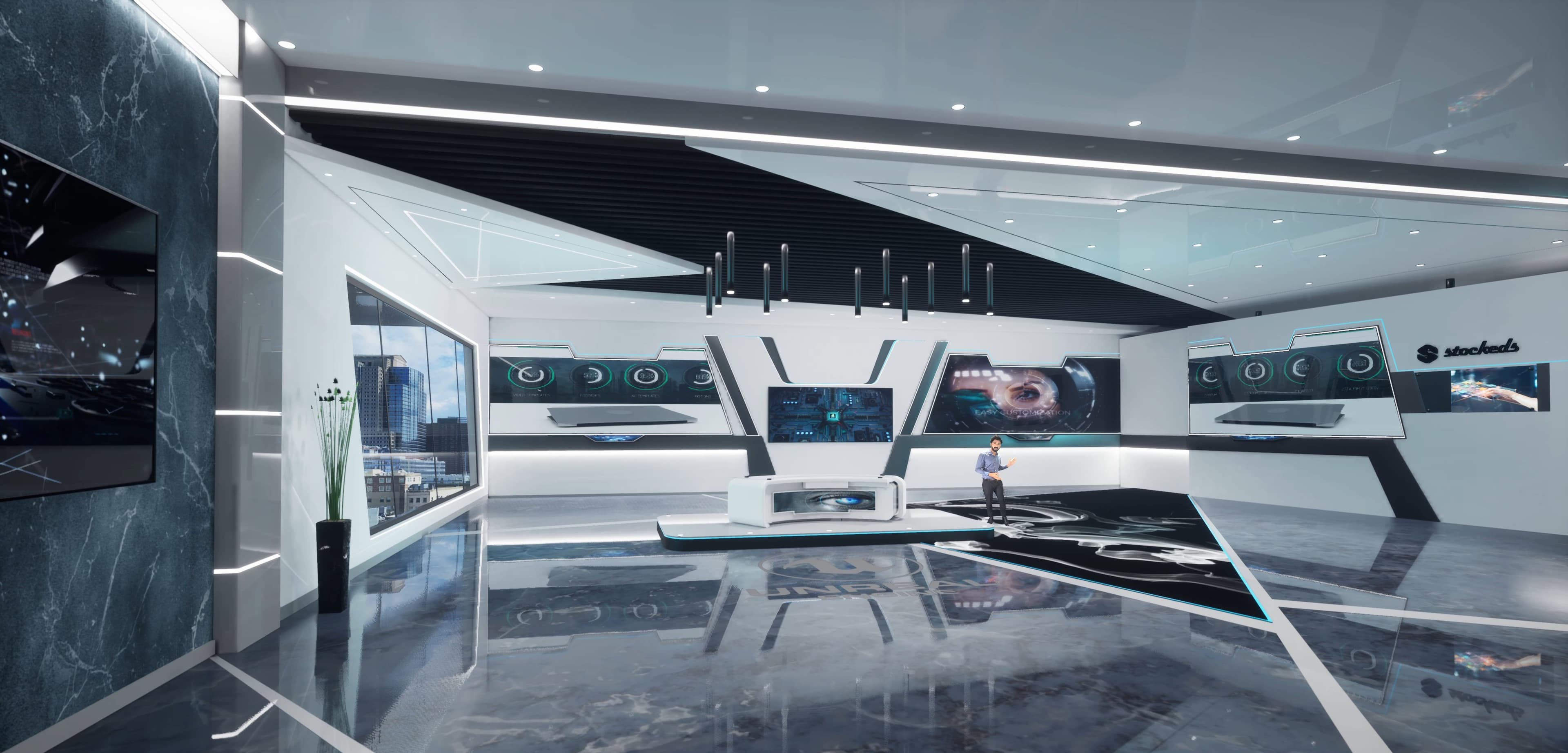 TALKSHOW TLK7W | Unreal Engine Corporate Virtual Set