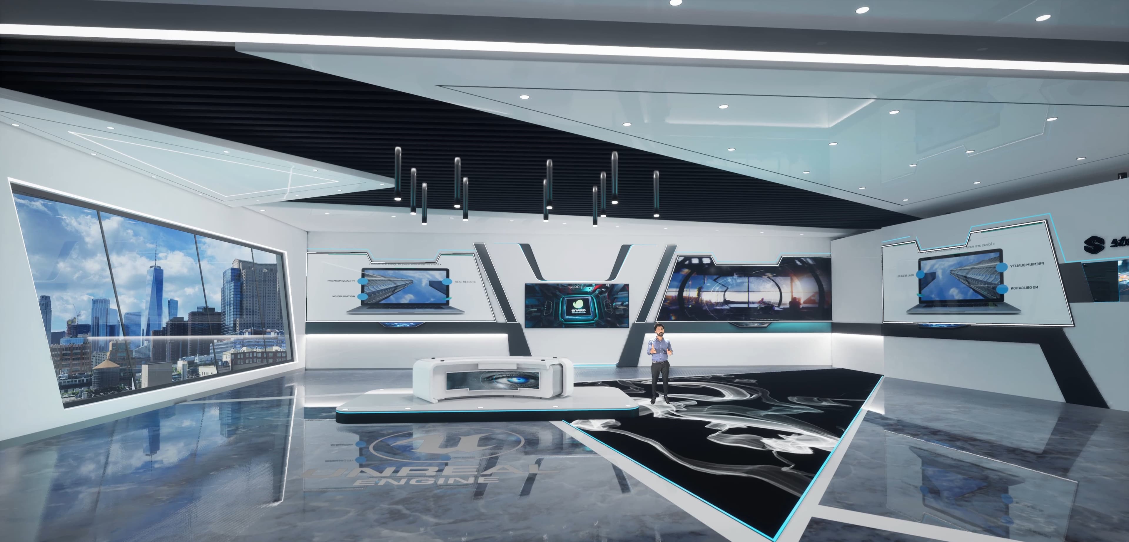 TALKSHOW TLK7W | Unreal Engine Corporate Virtual Set-2