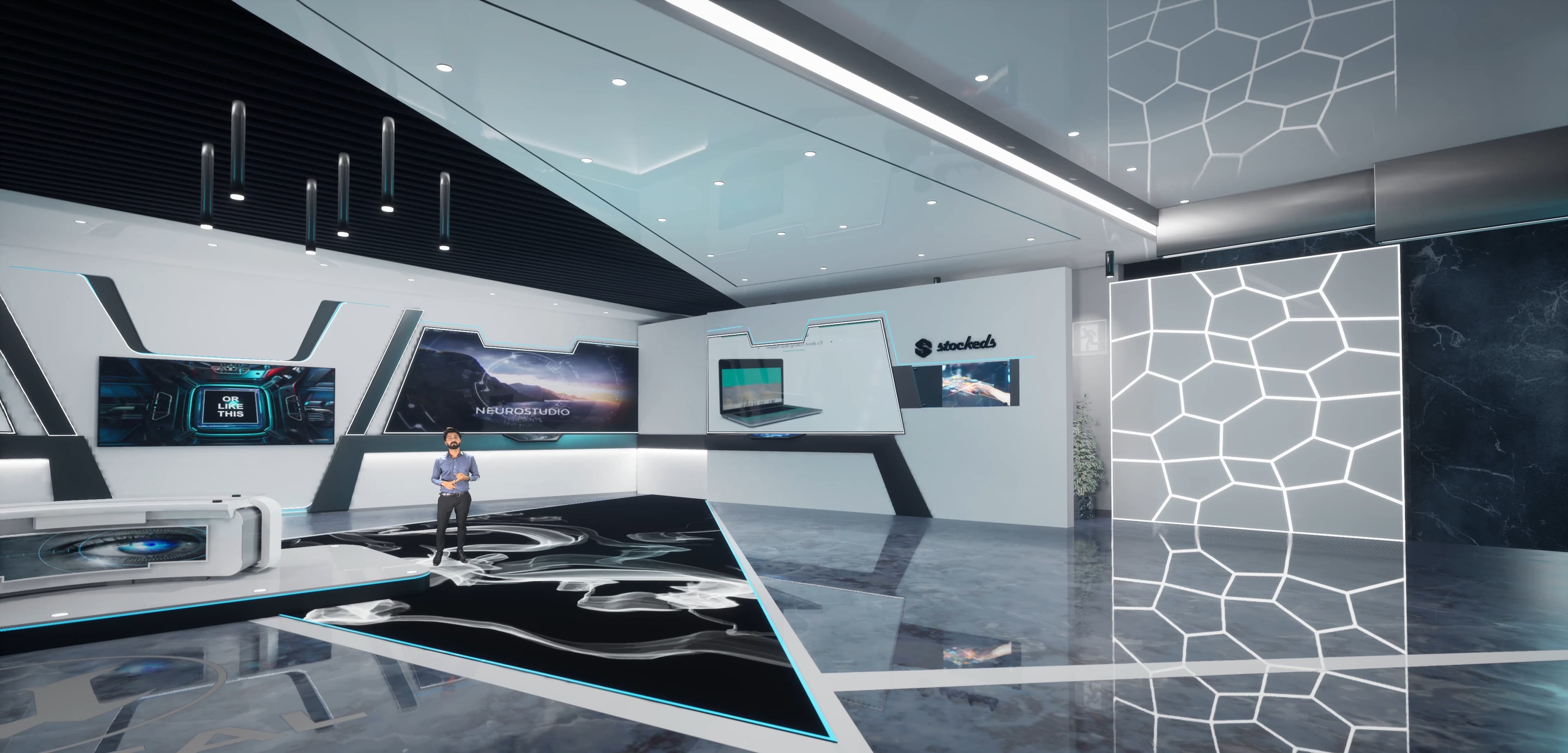 TALKSHOW TLK7W | Unreal Engine Corporate Virtual Set-6