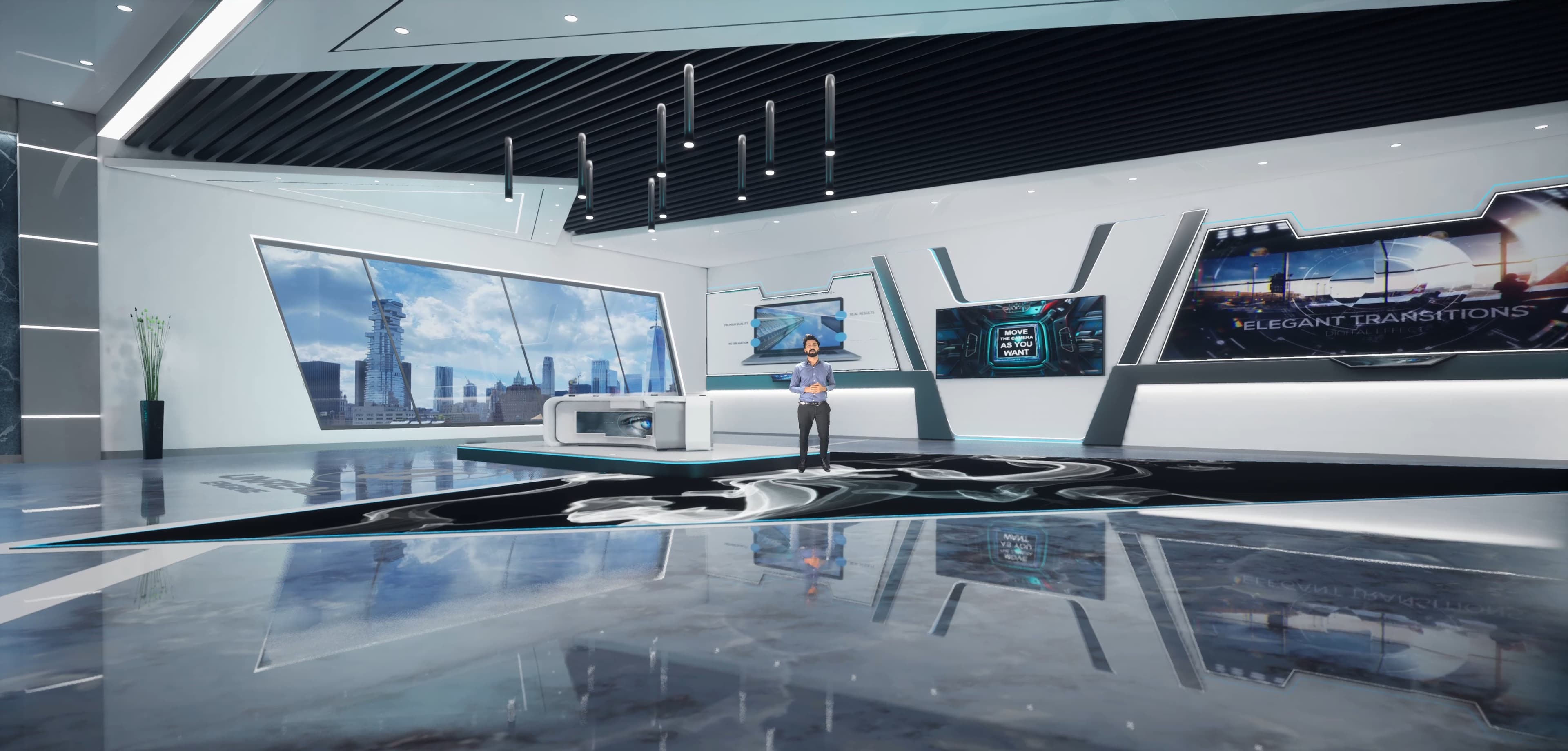 TALKSHOW TLK7W | Unreal Engine Corporate Virtual Set-7