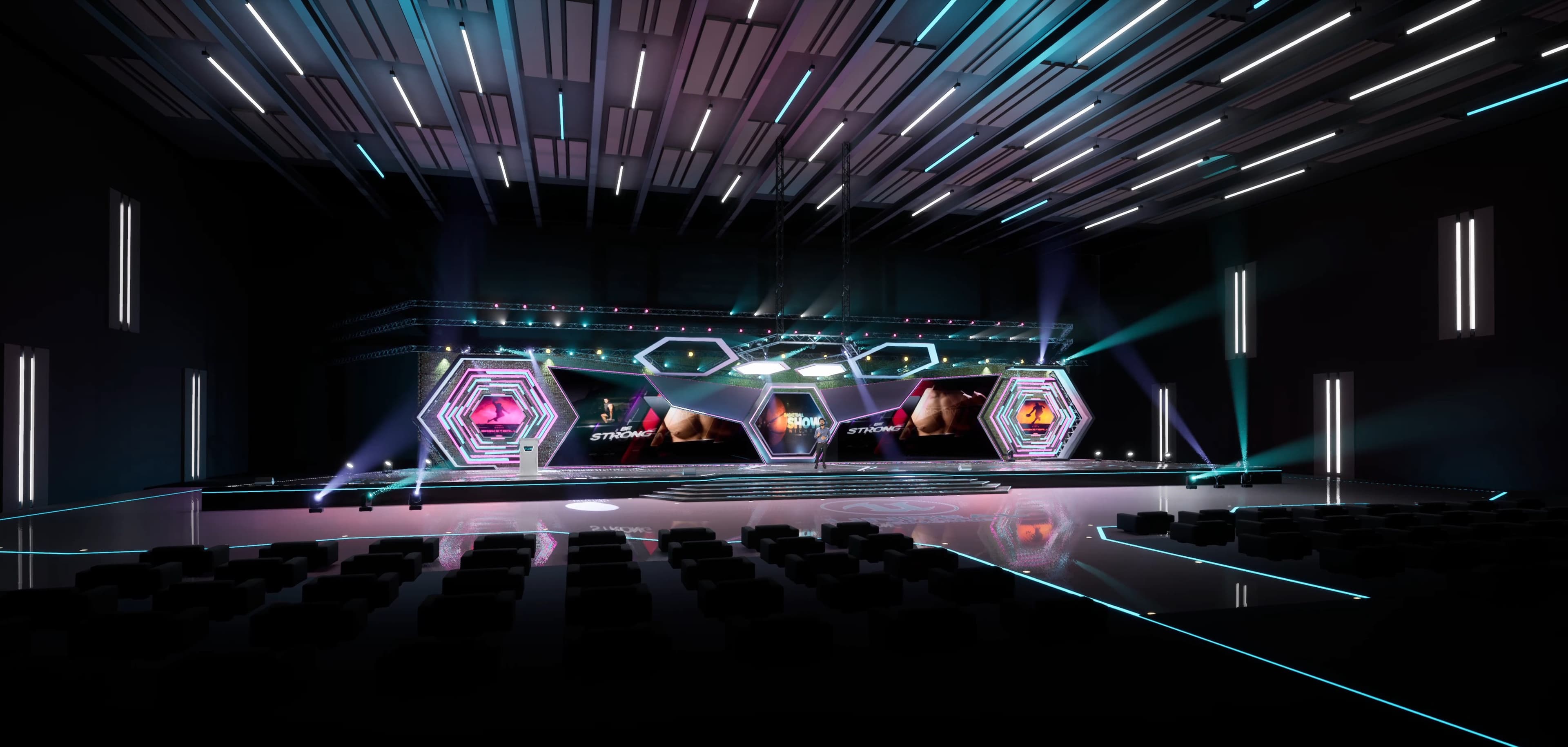STAGE TMSTH | DMX | Unreal Engine Corporate Virtual Set