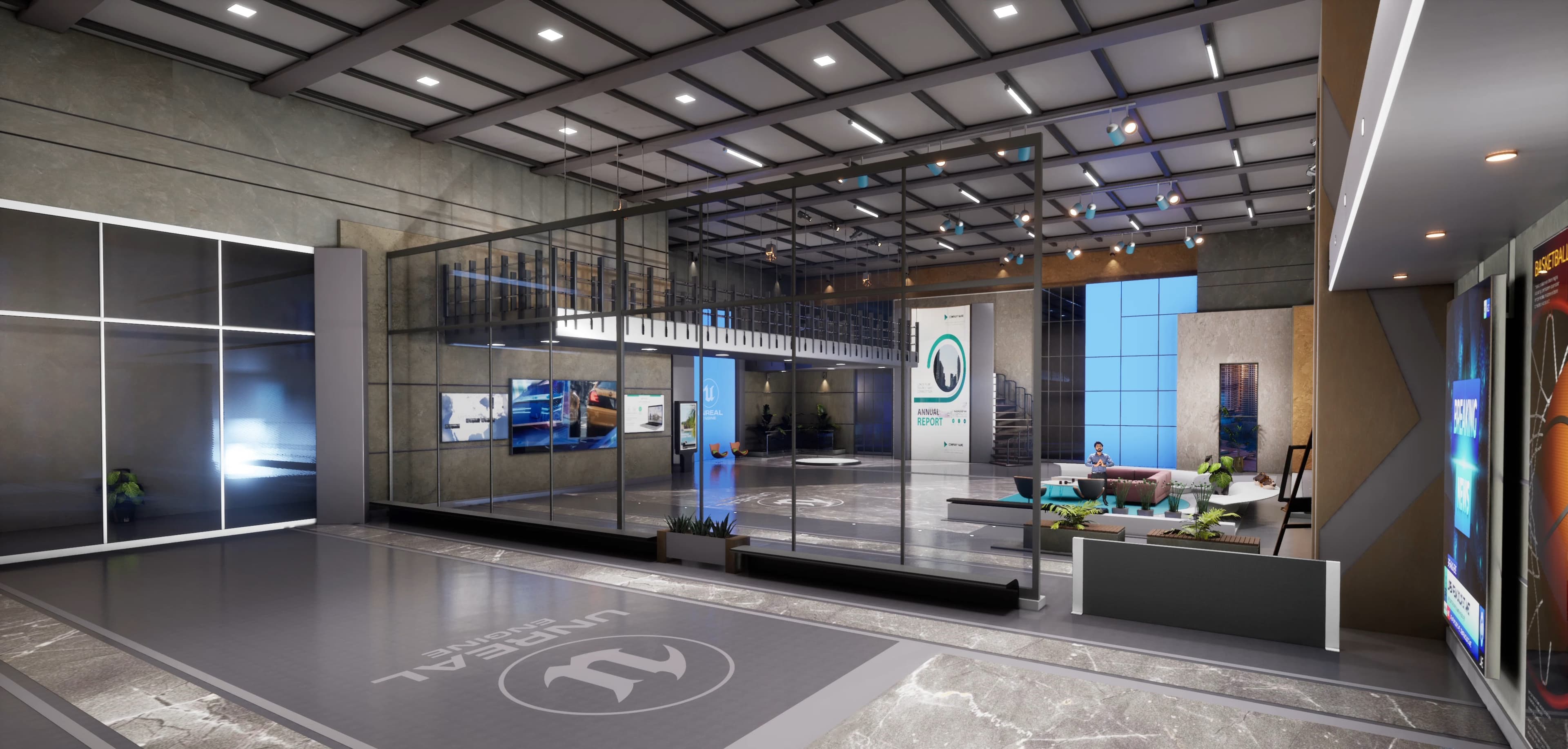 TALKSHOW UYNSM | Unreal Engine Corporate Virtual Set-4