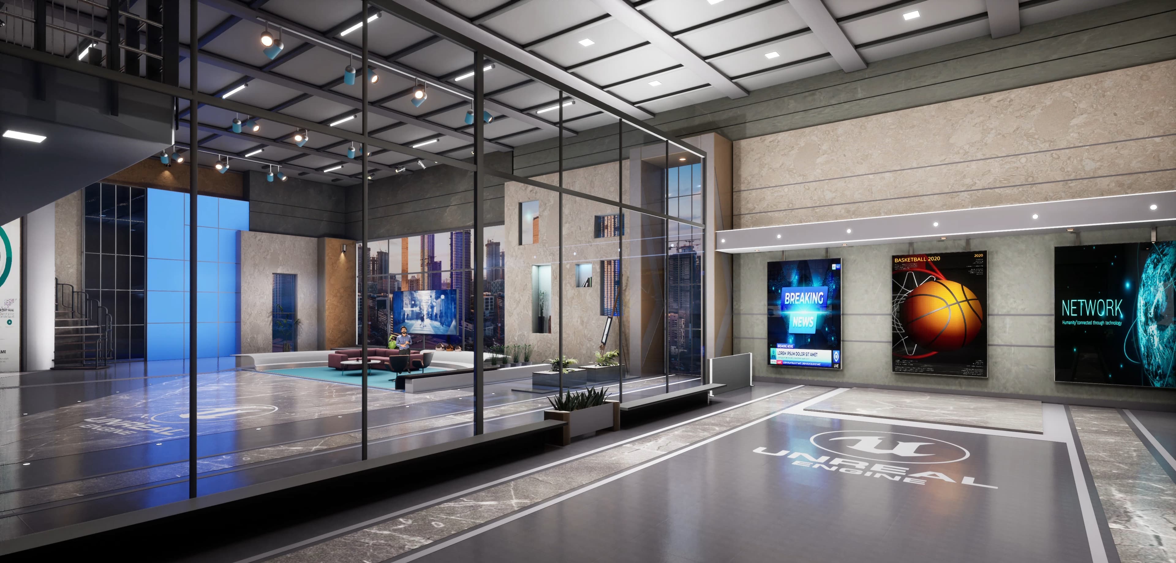 TALKSHOW UYNSM | Unreal Engine Corporate Virtual Set-8