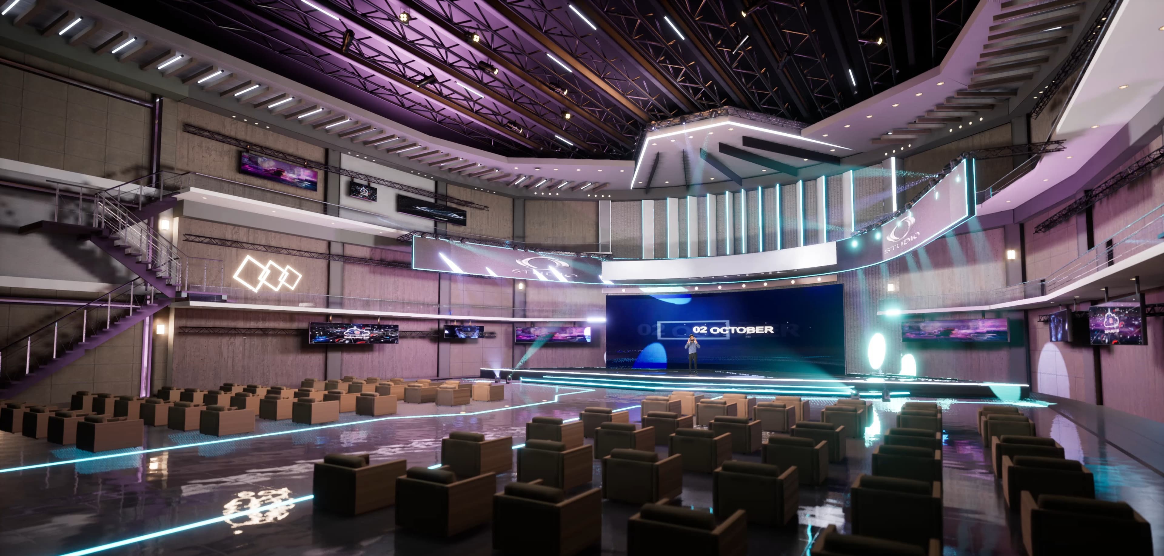 STAGE YDBJS | DMX | Unreal Engine Corporate Virtual Set-3