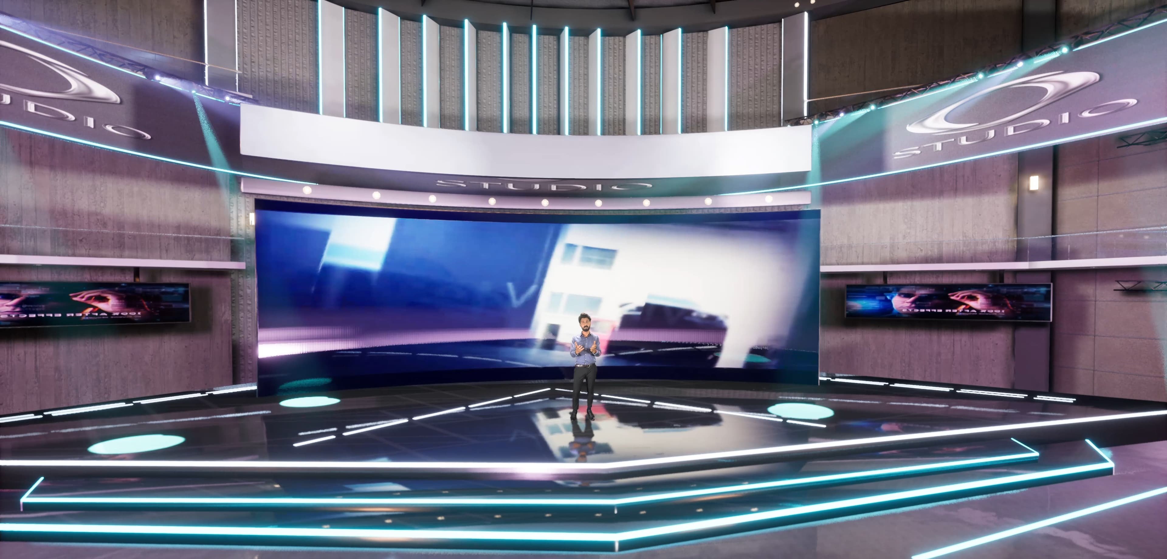 STAGE YDBJS | DMX | Unreal Engine Corporate Virtual Set-7