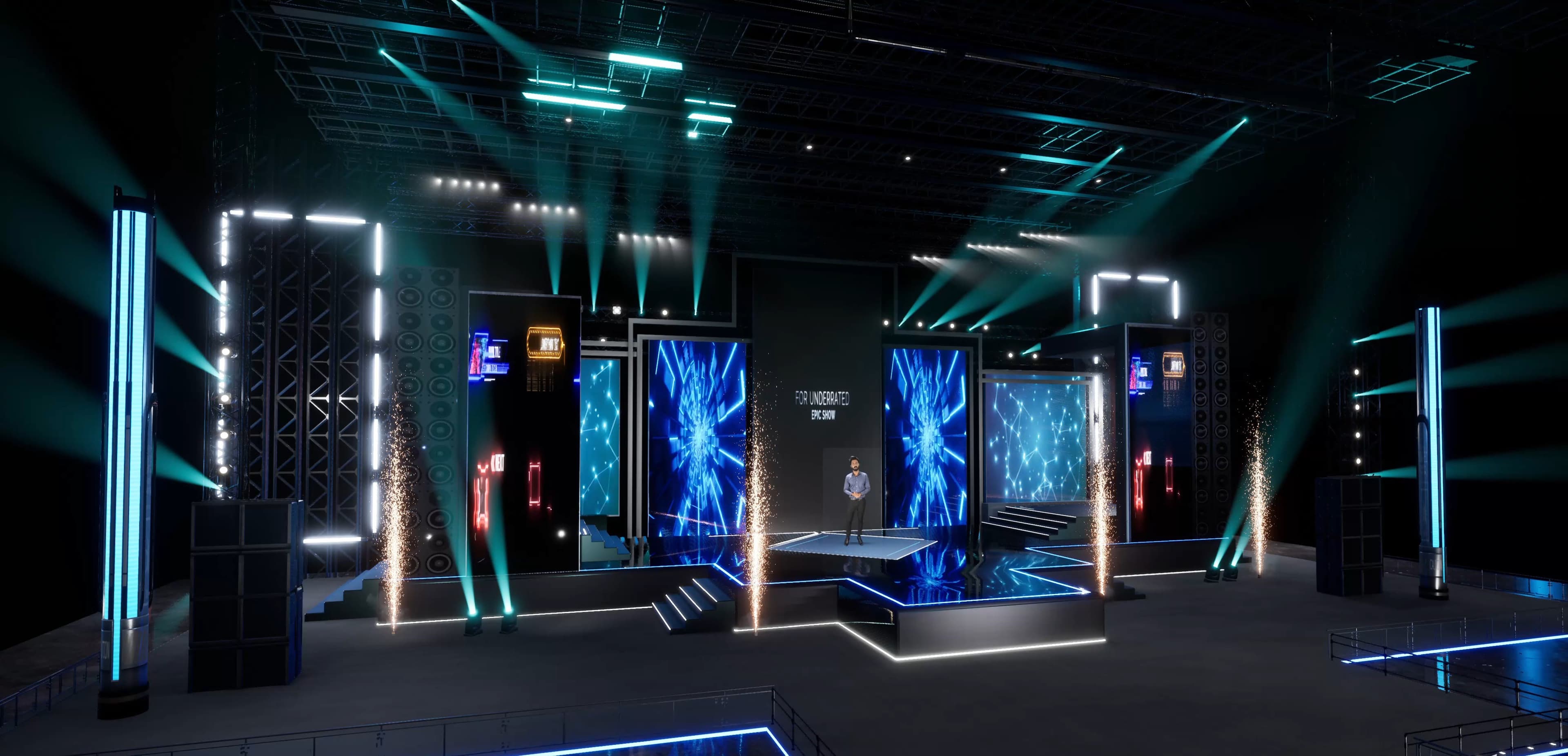 STAGE ZJMX7 | DMX | Unreal Engine Corporate Virtual Set-2