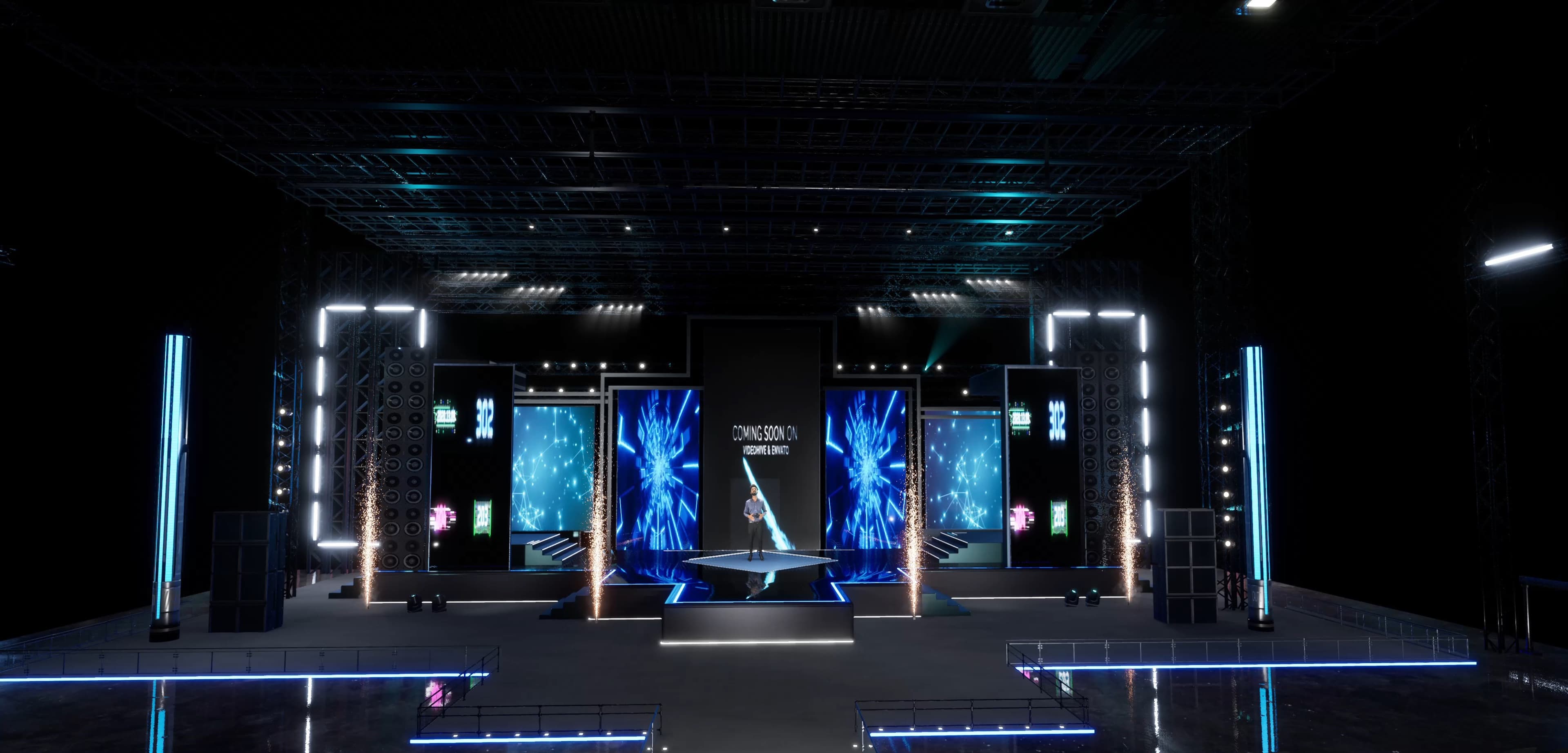 STAGE ZJMX7 | DMX | Unreal Engine Corporate Virtual Set-4