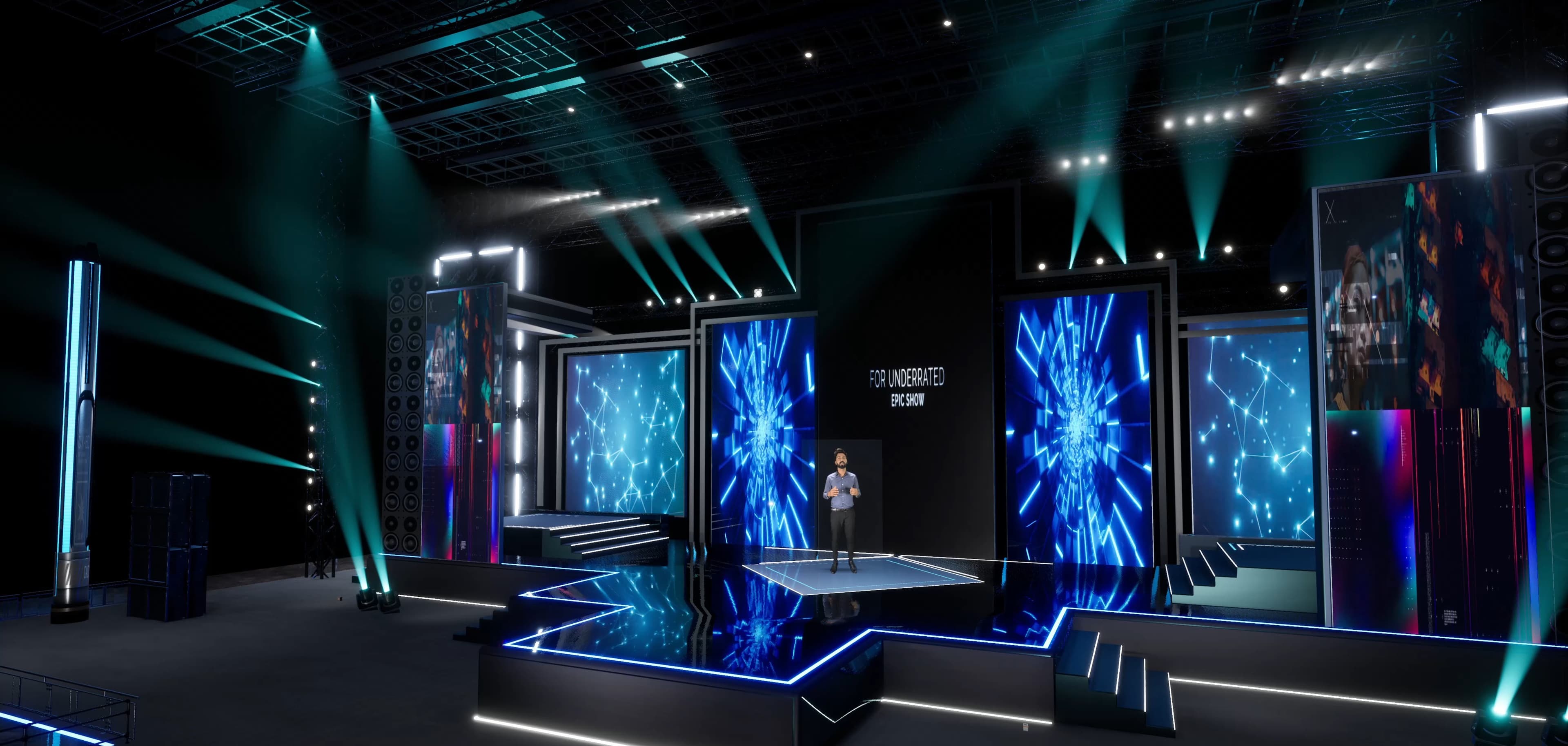 STAGE ZJMX7 | DMX | Unreal Engine Corporate Virtual Set-5