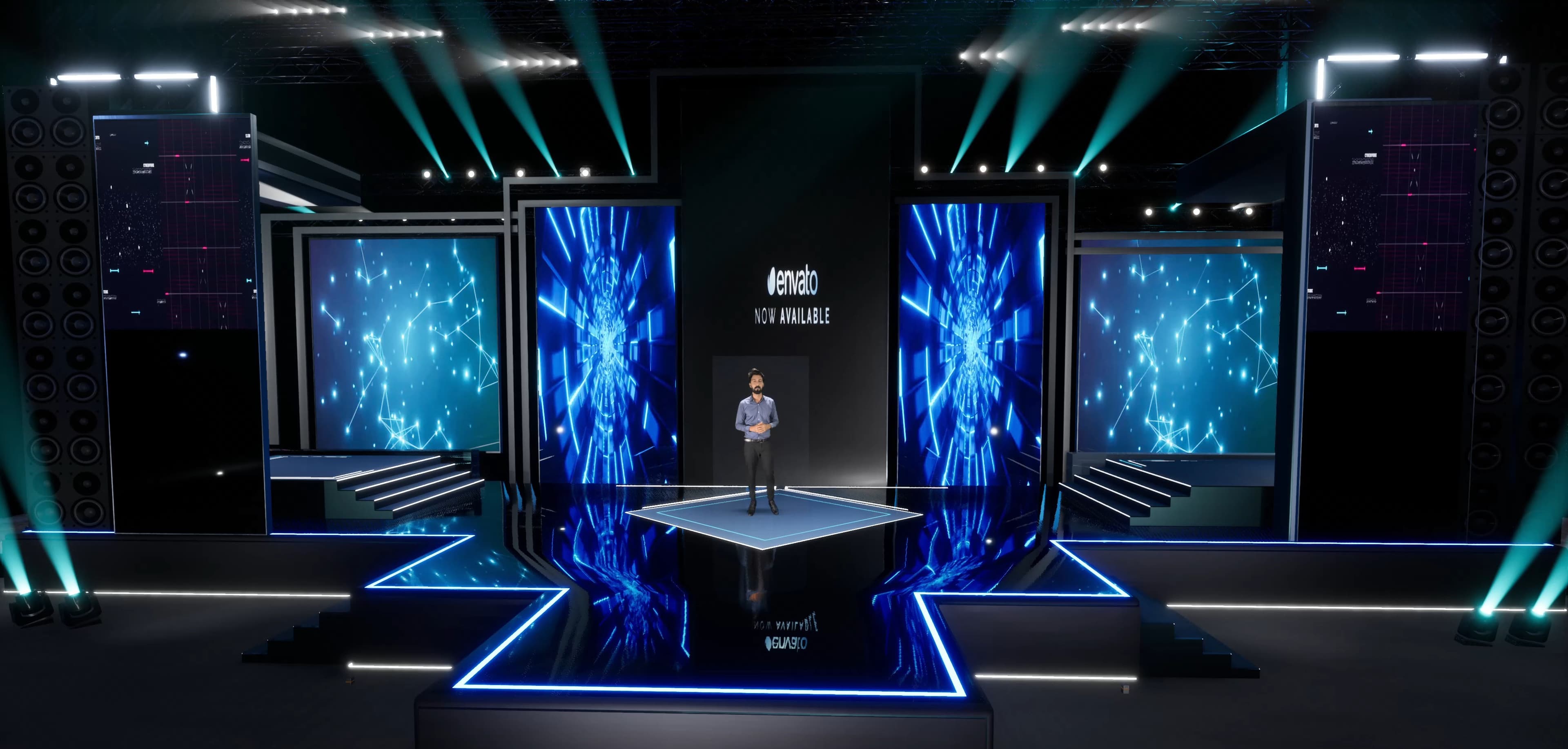 STAGE ZJMX7 | DMX | Unreal Engine Corporate Virtual Set-7