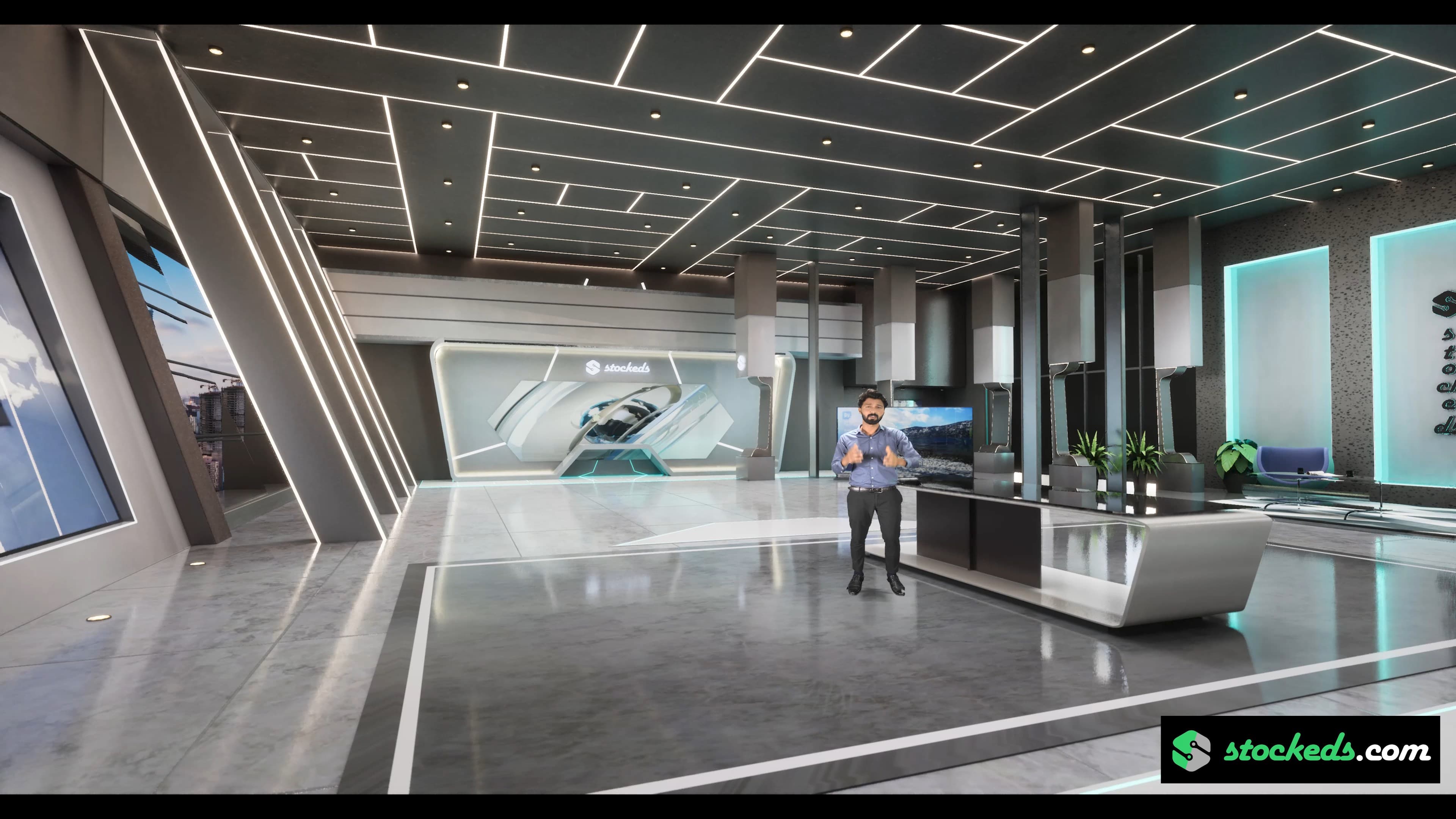 NEWSROOM JTSB7 | Unreal Engine Corporate Virtual Set-5