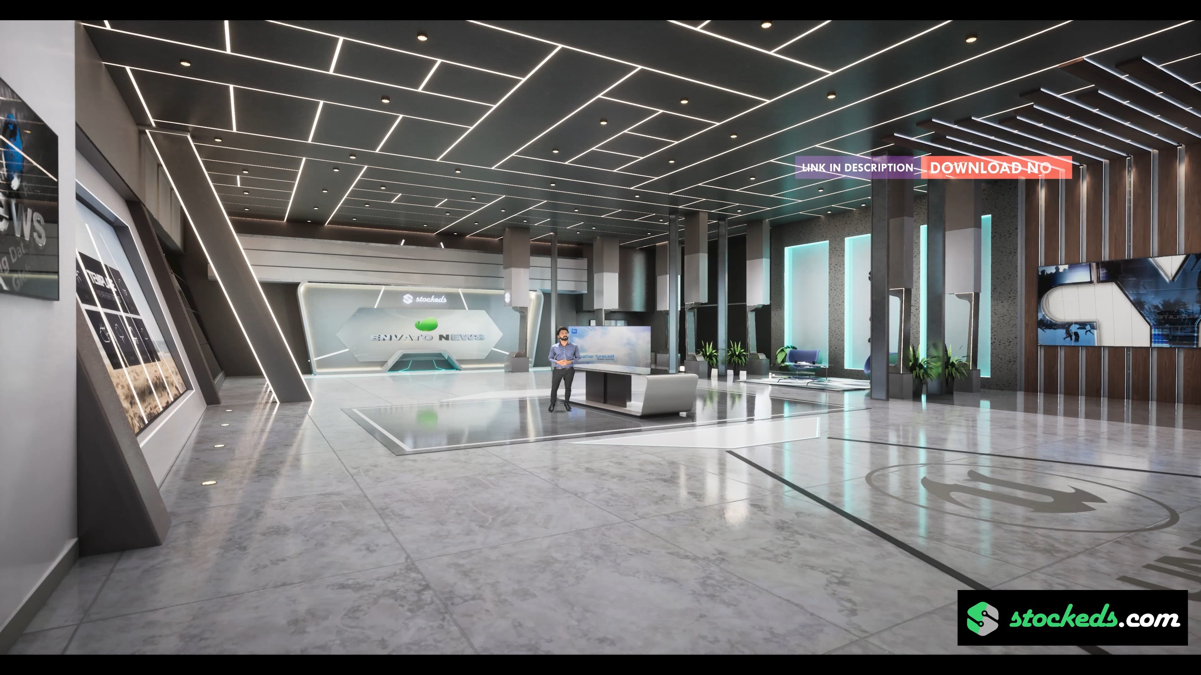 NEWSROOM JTSB7 | Unreal Engine Corporate Virtual Set-6