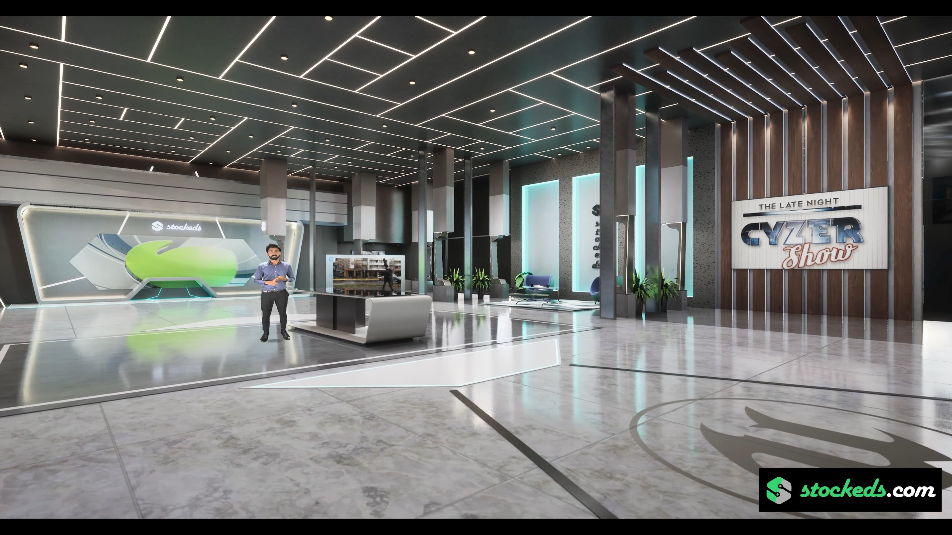 NEWSROOM JTSB7 | Unreal Engine Corporate Virtual Set-7