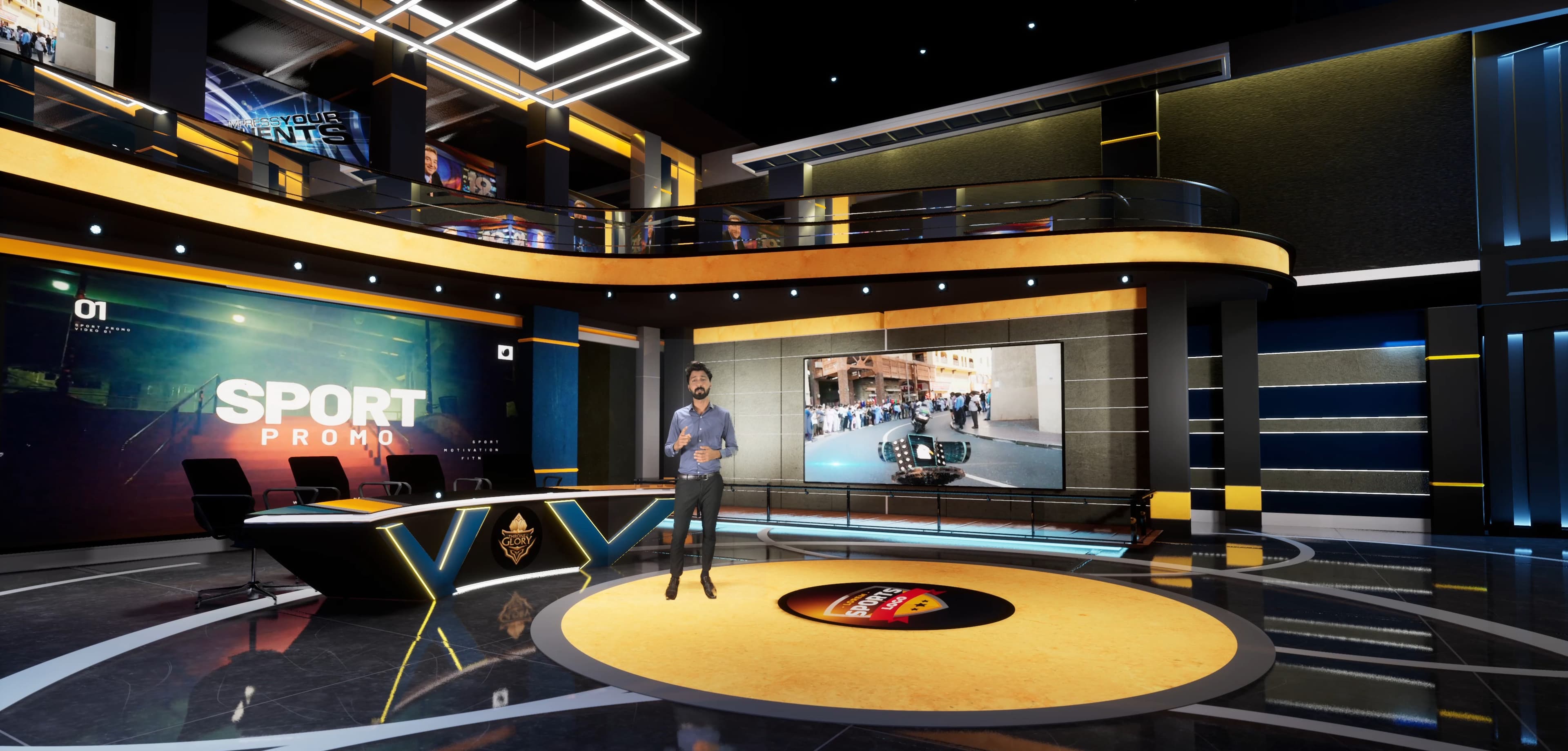 TALKSHOW XDGGY | Unreal Engine Corporate Virtual Set-4