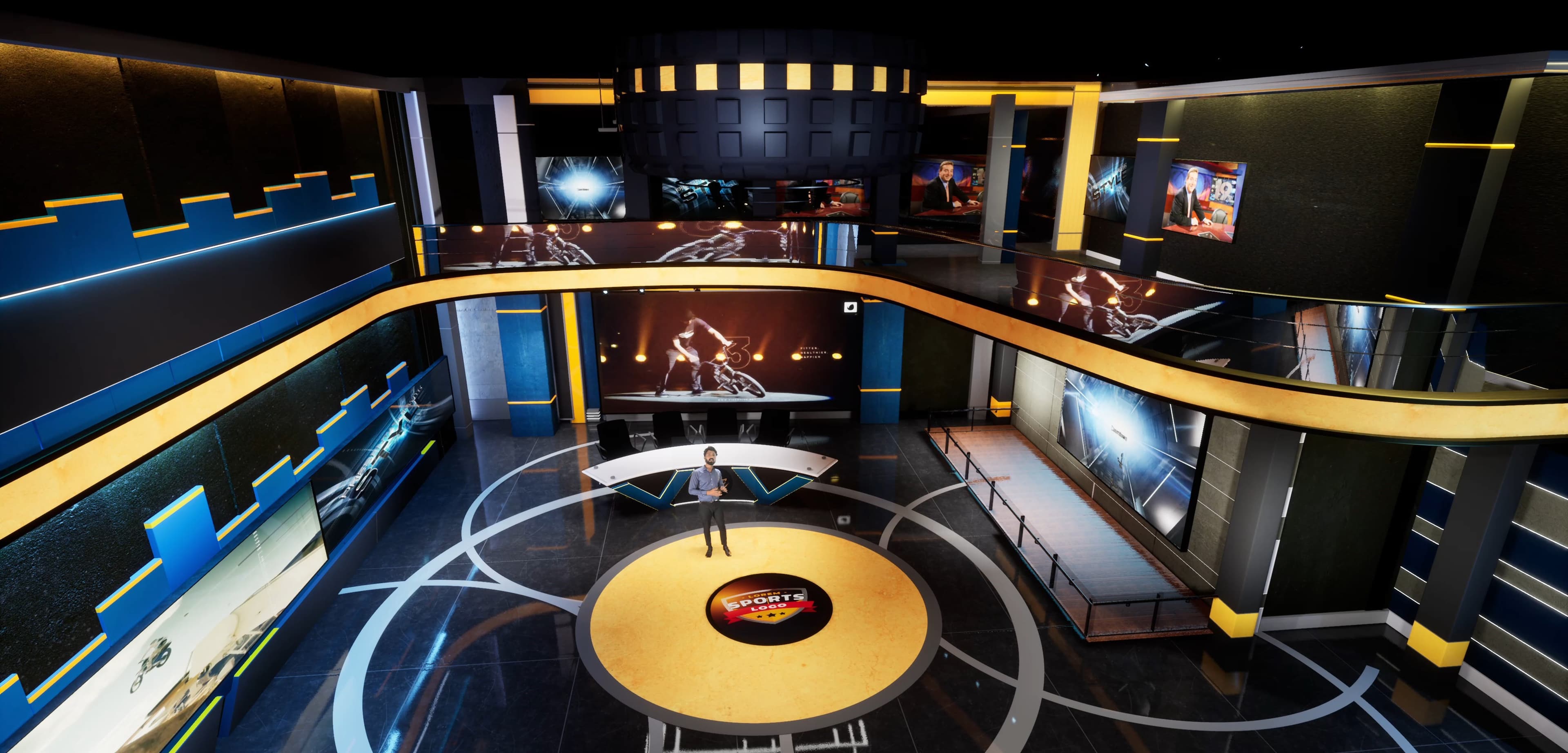 TALKSHOW XDGGY | Unreal Engine Corporate Virtual Set-5