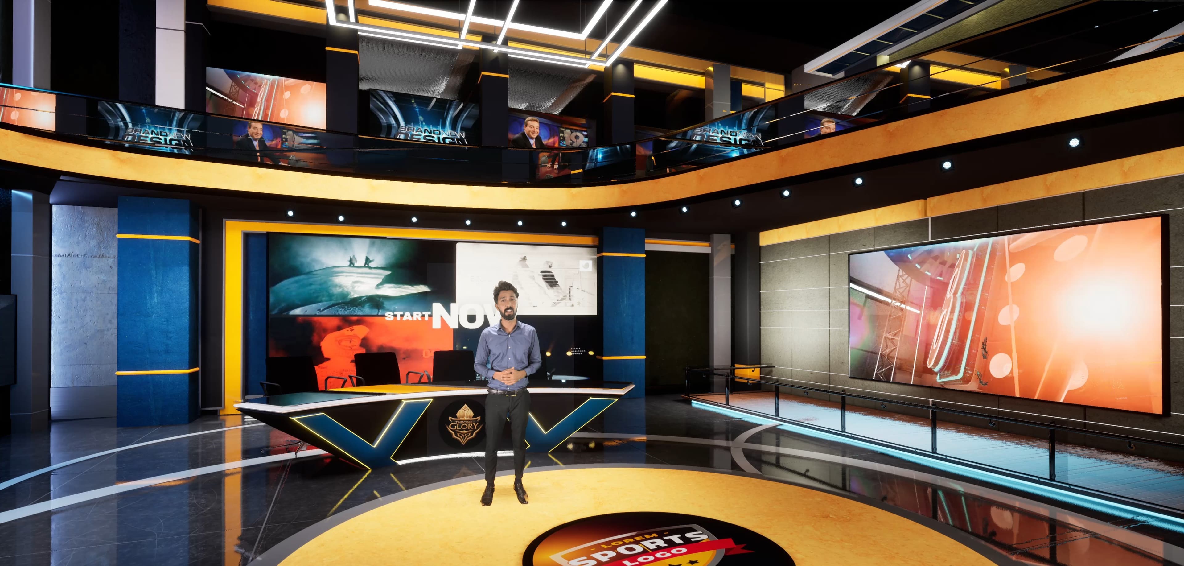 TALKSHOW XDGGY | Unreal Engine Corporate Virtual Set-7