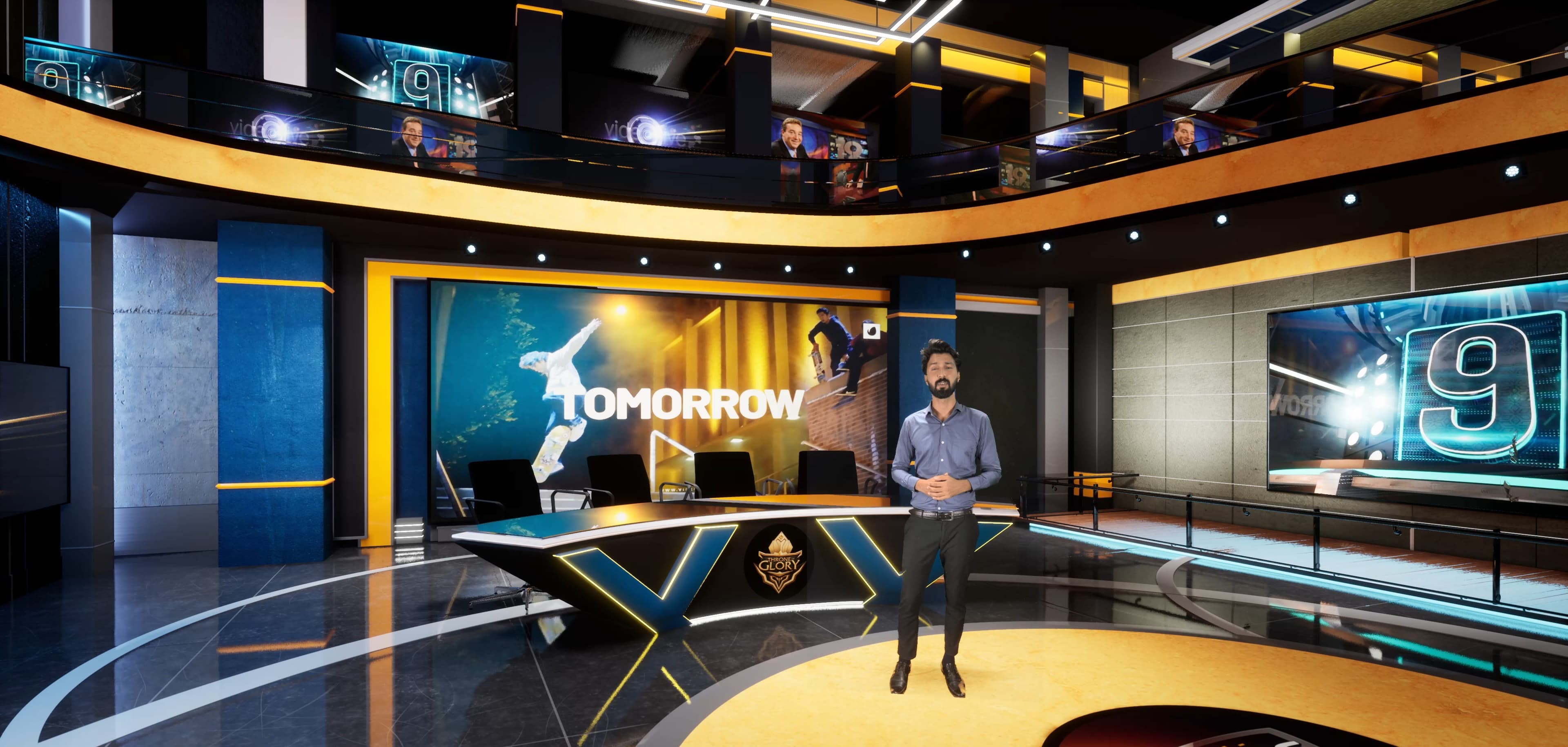 TALKSHOW XDGGY | Unreal Engine Corporate Virtual Set-8