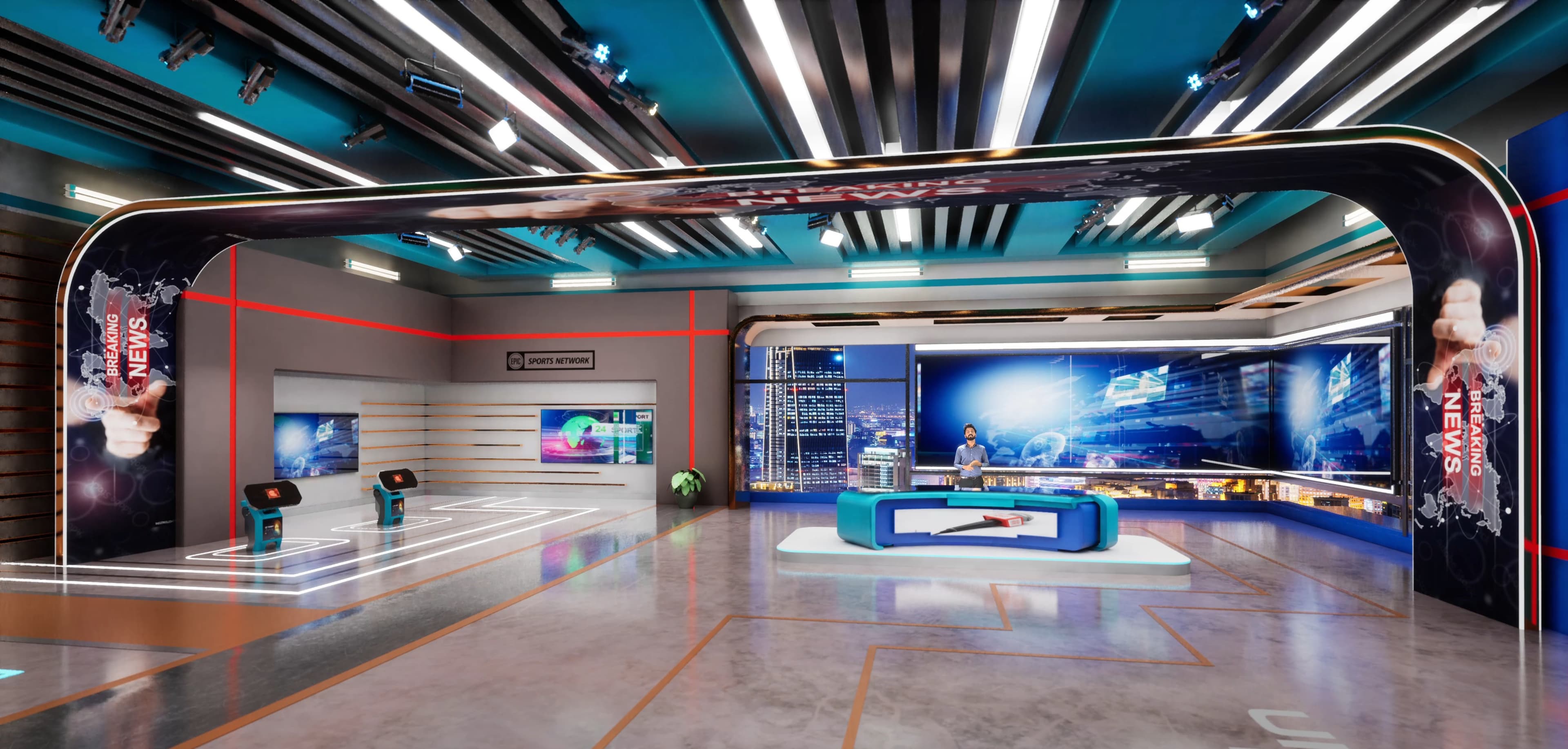 NEWSROOM DSTGF | Unreal Engine Corporate Virtual Set-7