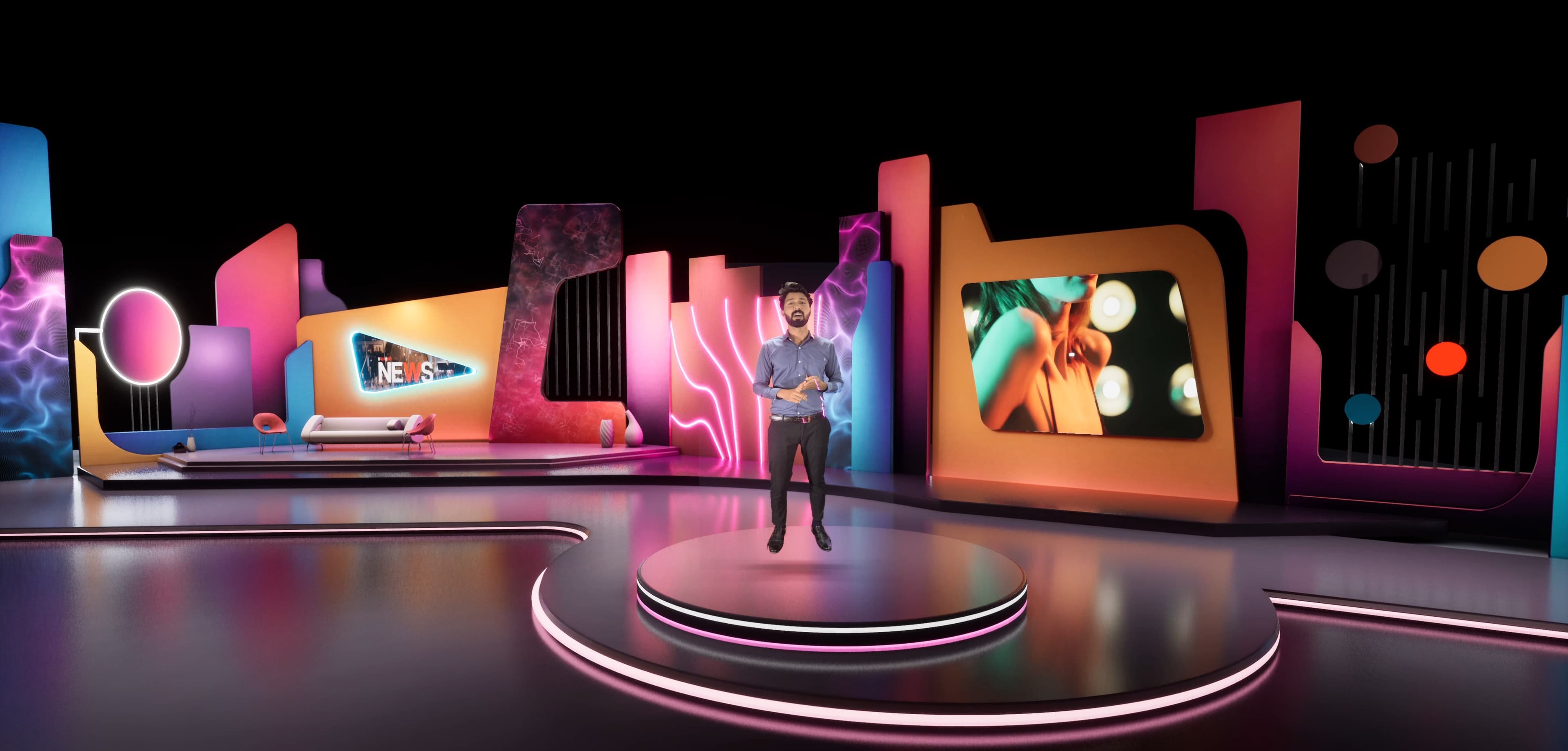 STAGE G7YUP | Unreal Engine Corporate Virtual Set-3