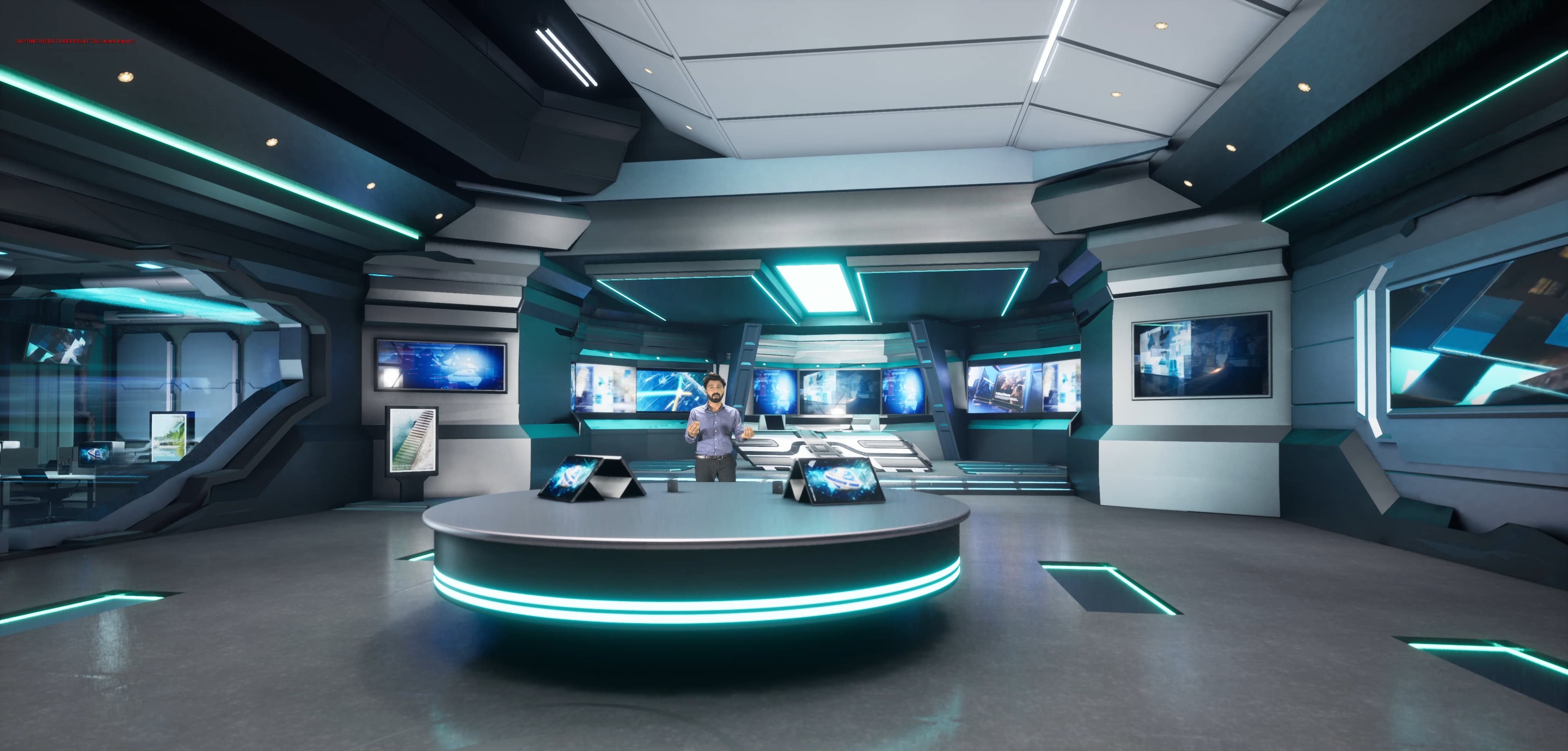 FUTURISTIC NEWSROOM ISGB6 | Unreal Engine Corporate Virtual Set-2