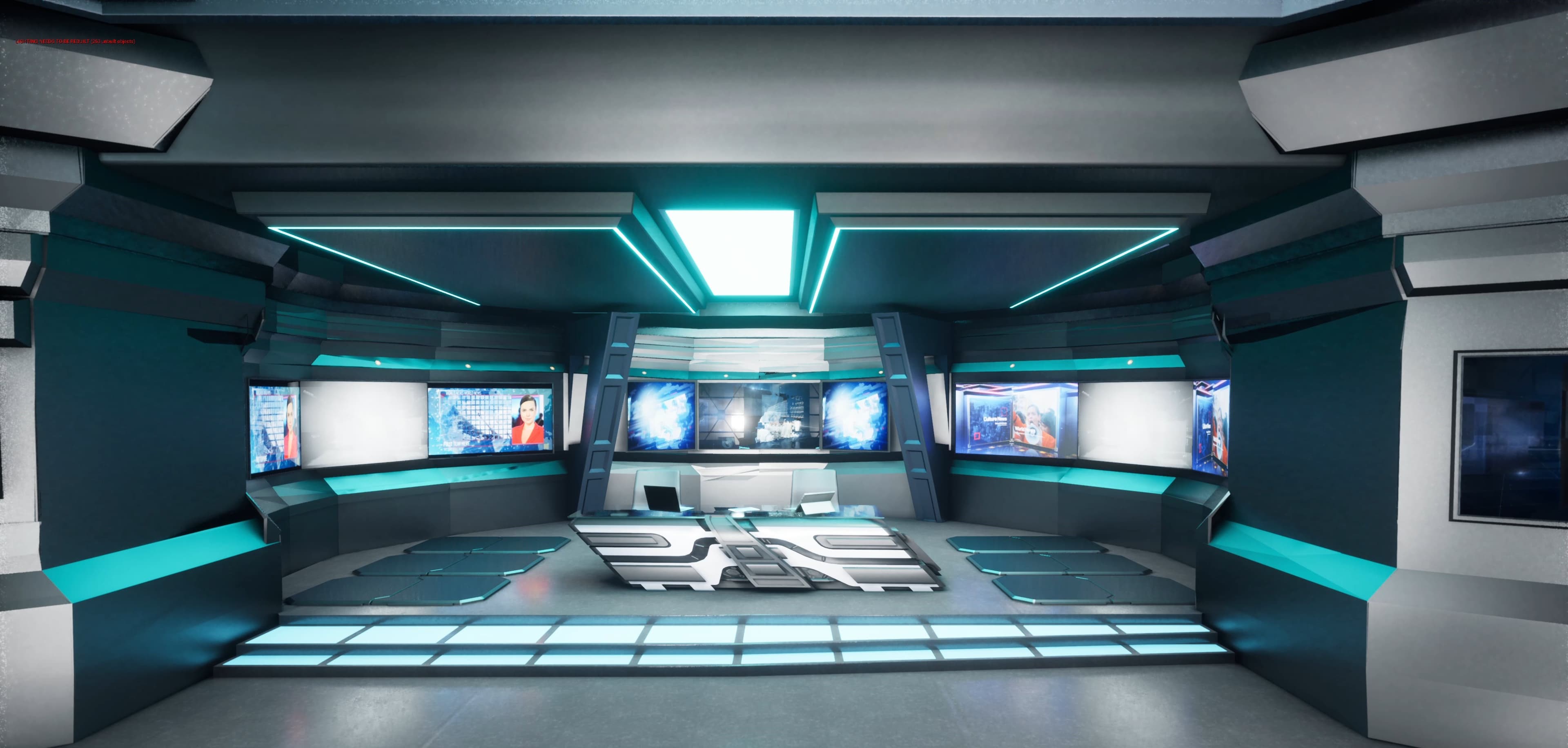 FUTURISTIC NEWSROOM ISGB6 | Unreal Engine Corporate Virtual Set-6