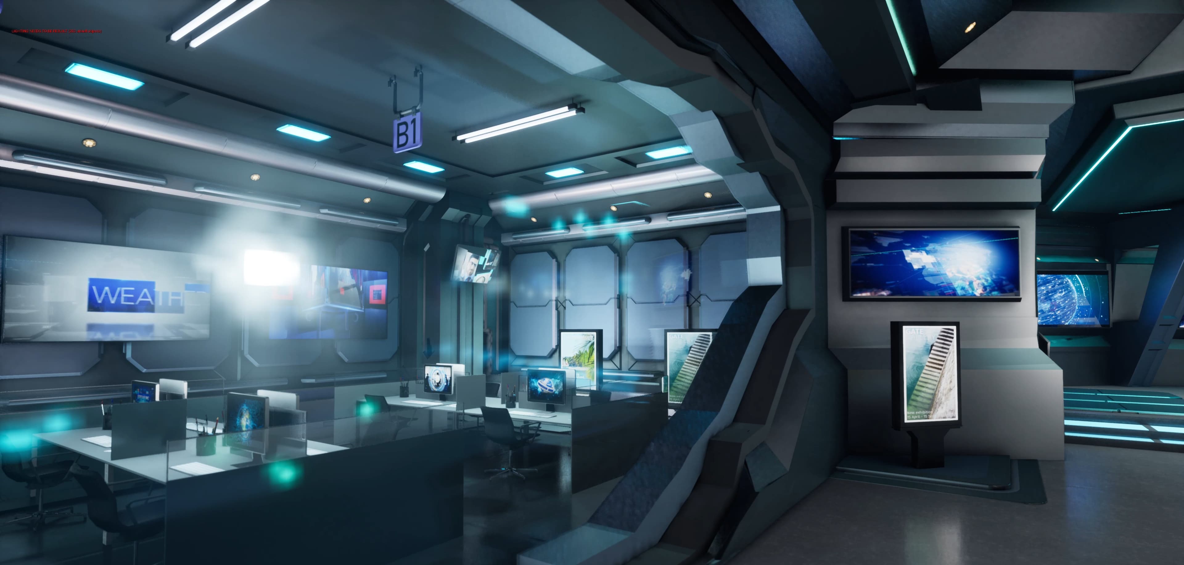 FUTURISTIC NEWSROOM ISGB6 | Unreal Engine Corporate Virtual Set-7