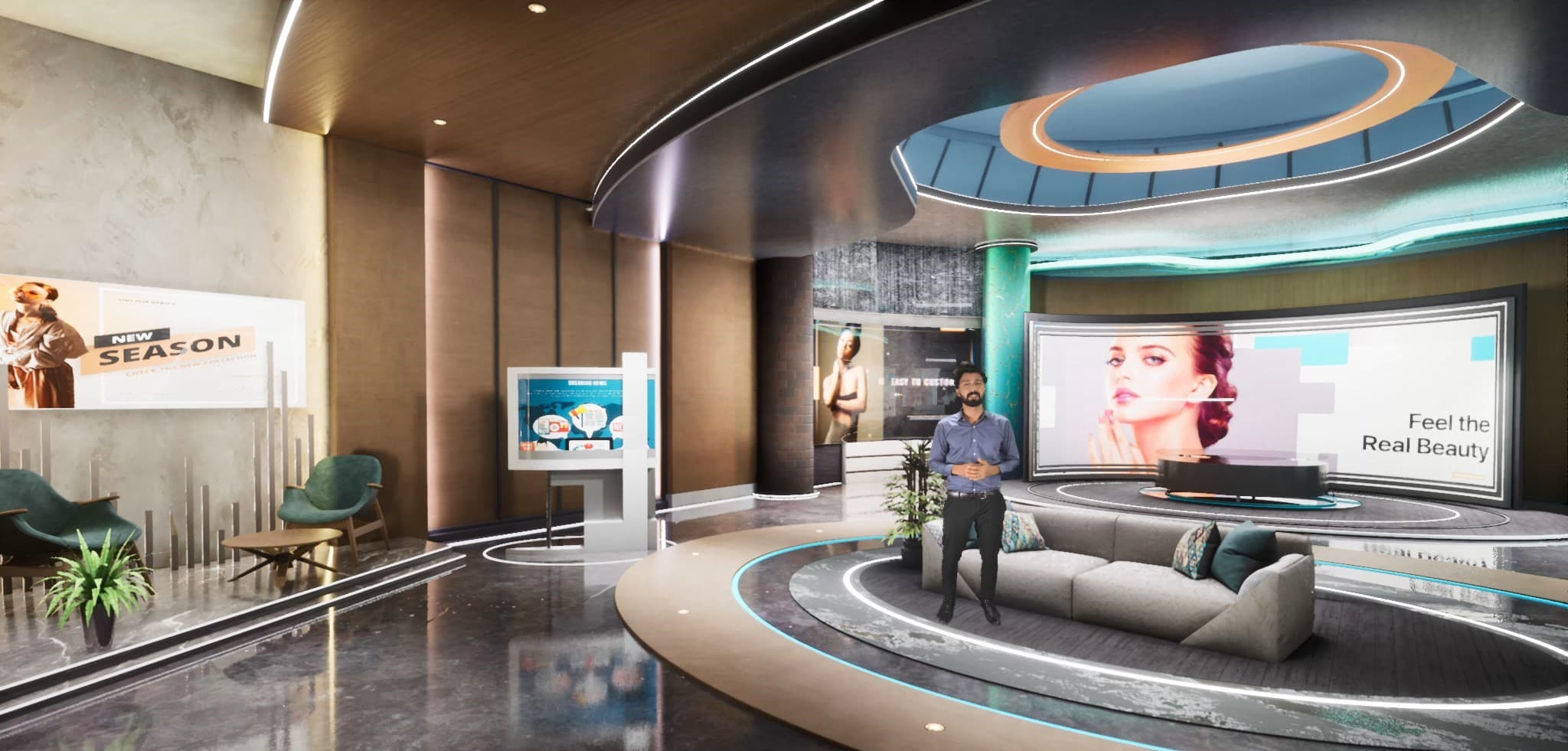 TALKSHOW JEGSS | Unreal Engine Corporate Virtual Set
