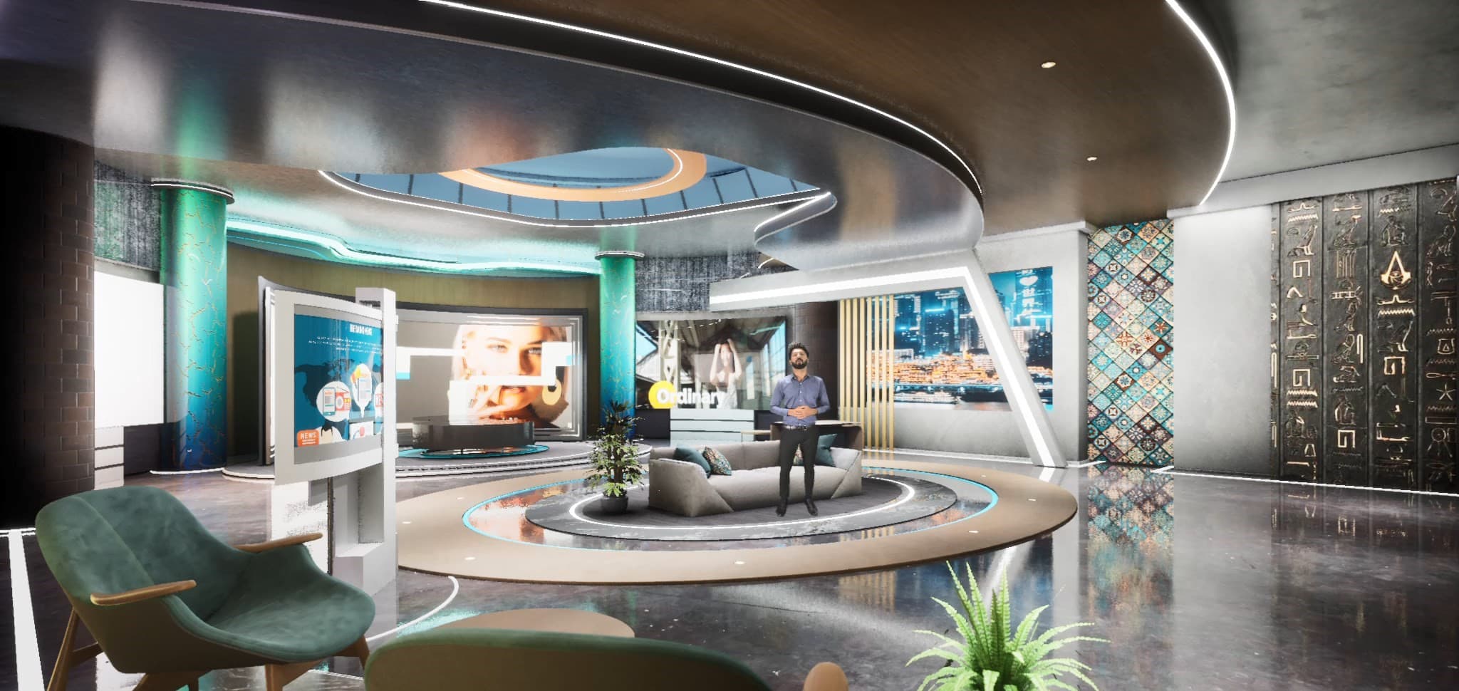 TALKSHOW JEGSS | Unreal Engine Corporate Virtual Set-4