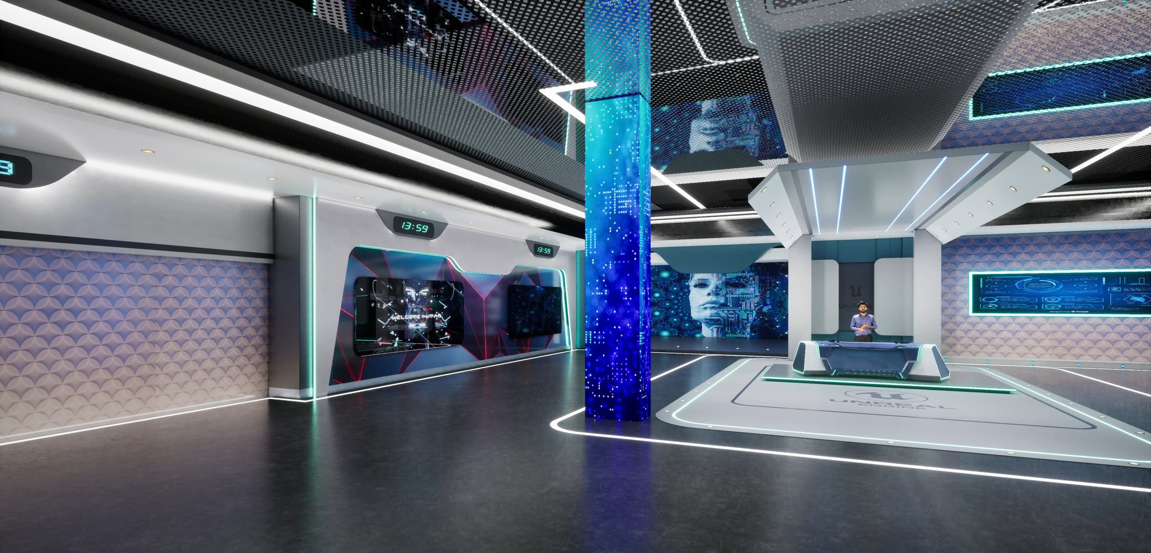 TALKSHOW KMSTG | Unreal Engine Corporate Virtual Set-6