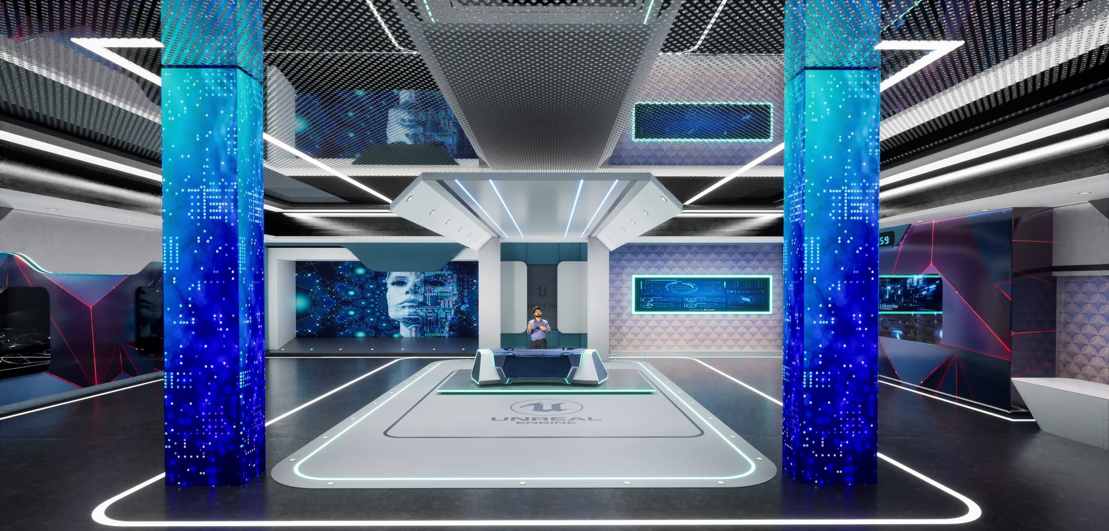 TALKSHOW KMSTG | Unreal Engine Corporate Virtual Set-8