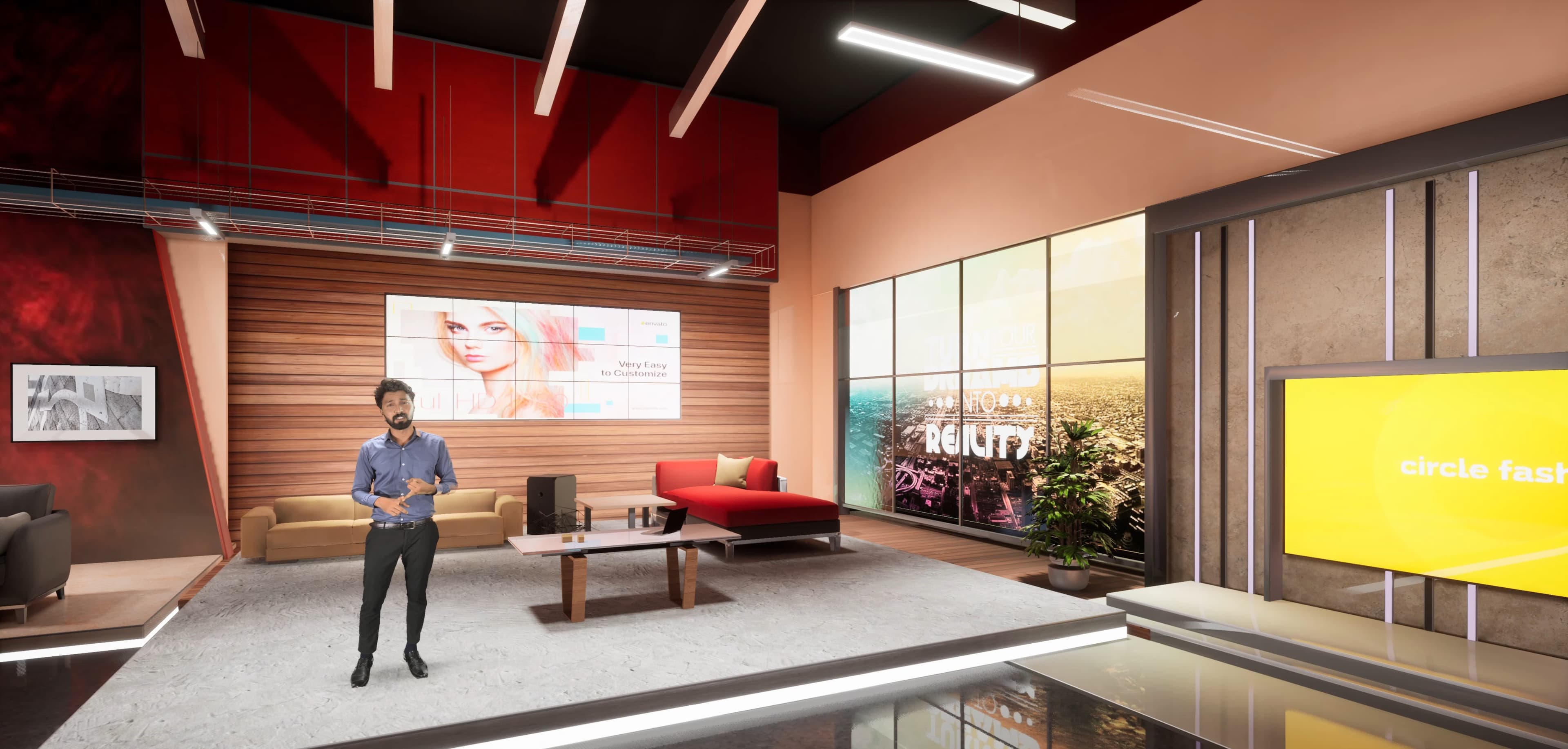 TALKSHOW TFOS6 | Unreal Engine Corporate Virtual Set-2