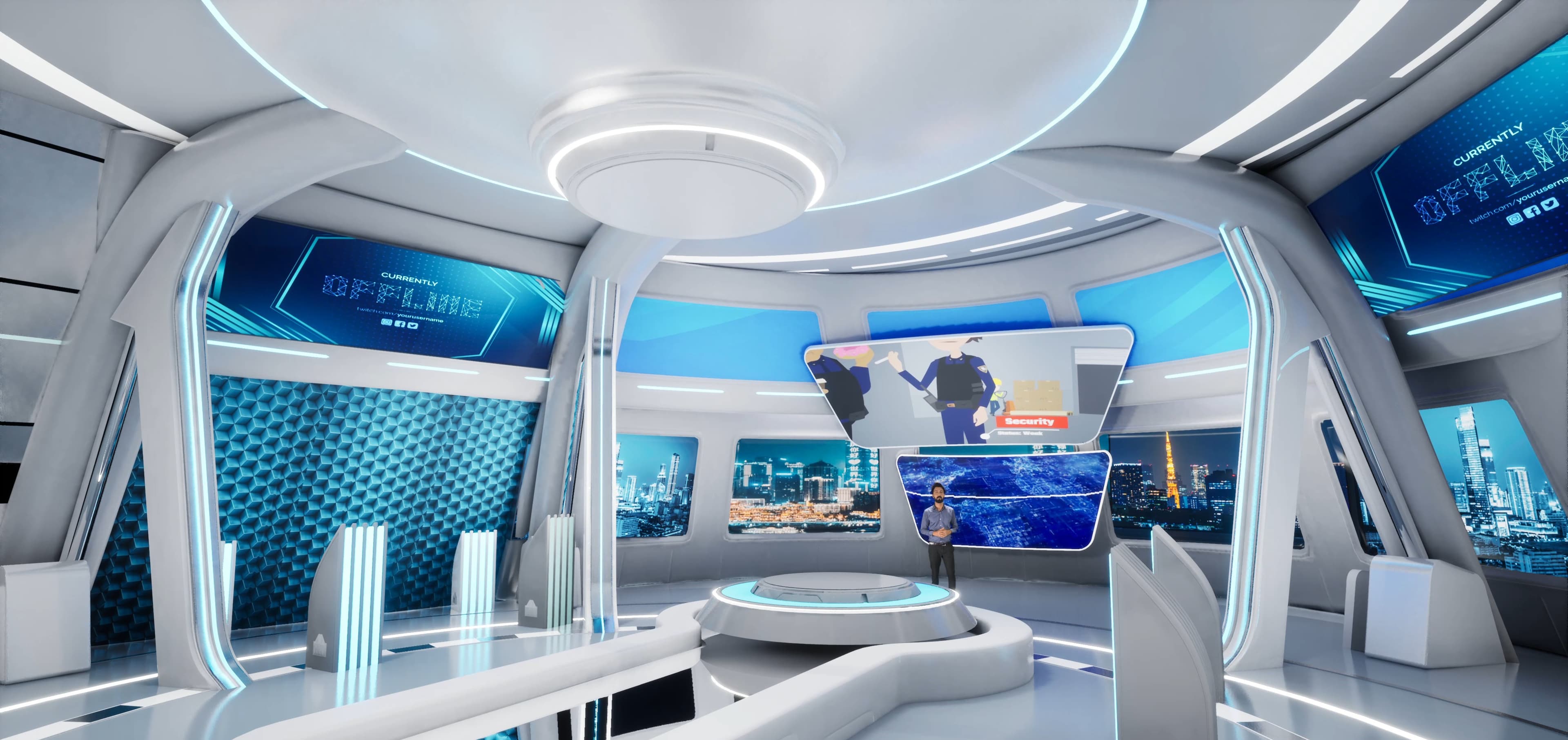 TALKSHOW VHJK9 | Unreal Engine Corporate Virtual Set-3