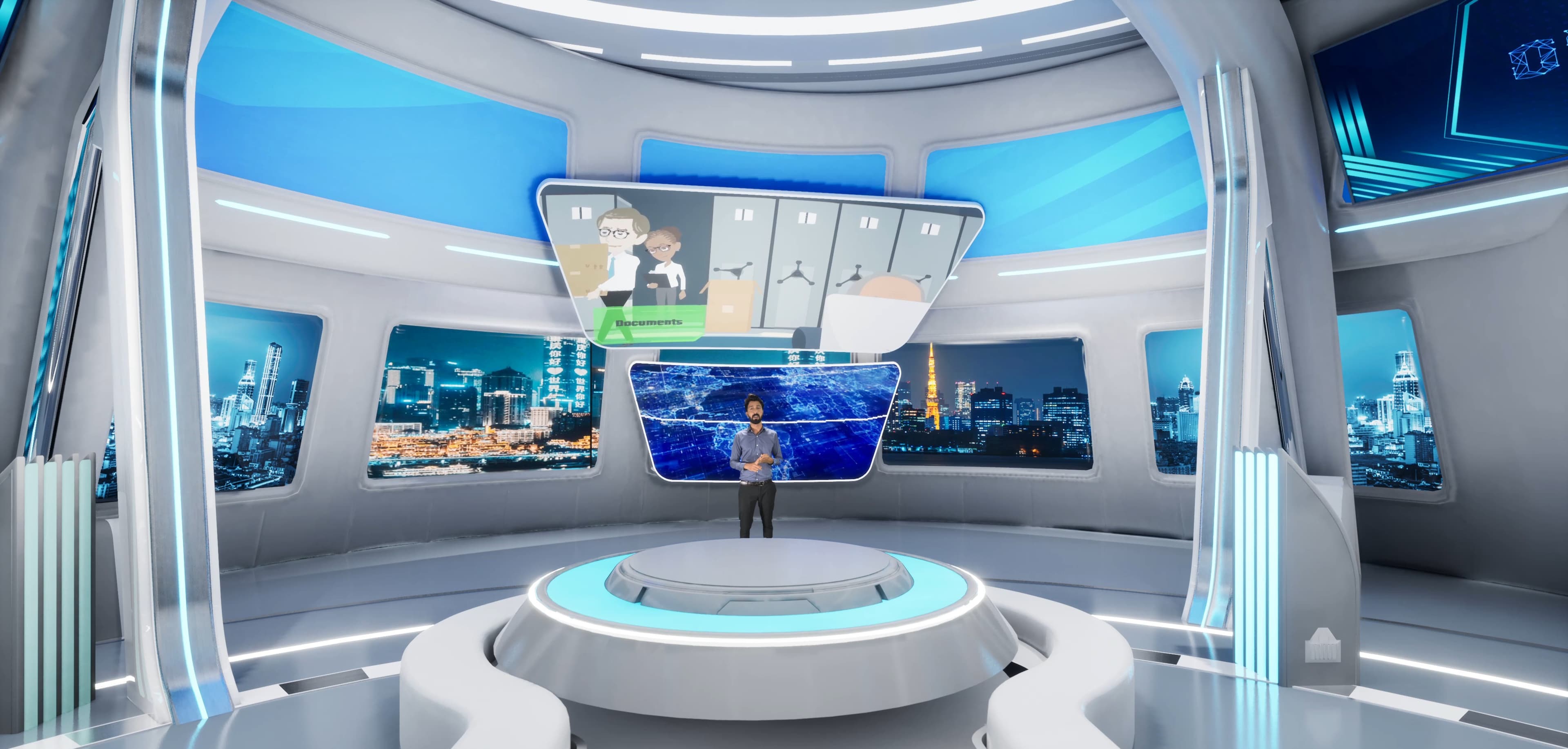 TALKSHOW VHJK9 | Unreal Engine Corporate Virtual Set-5