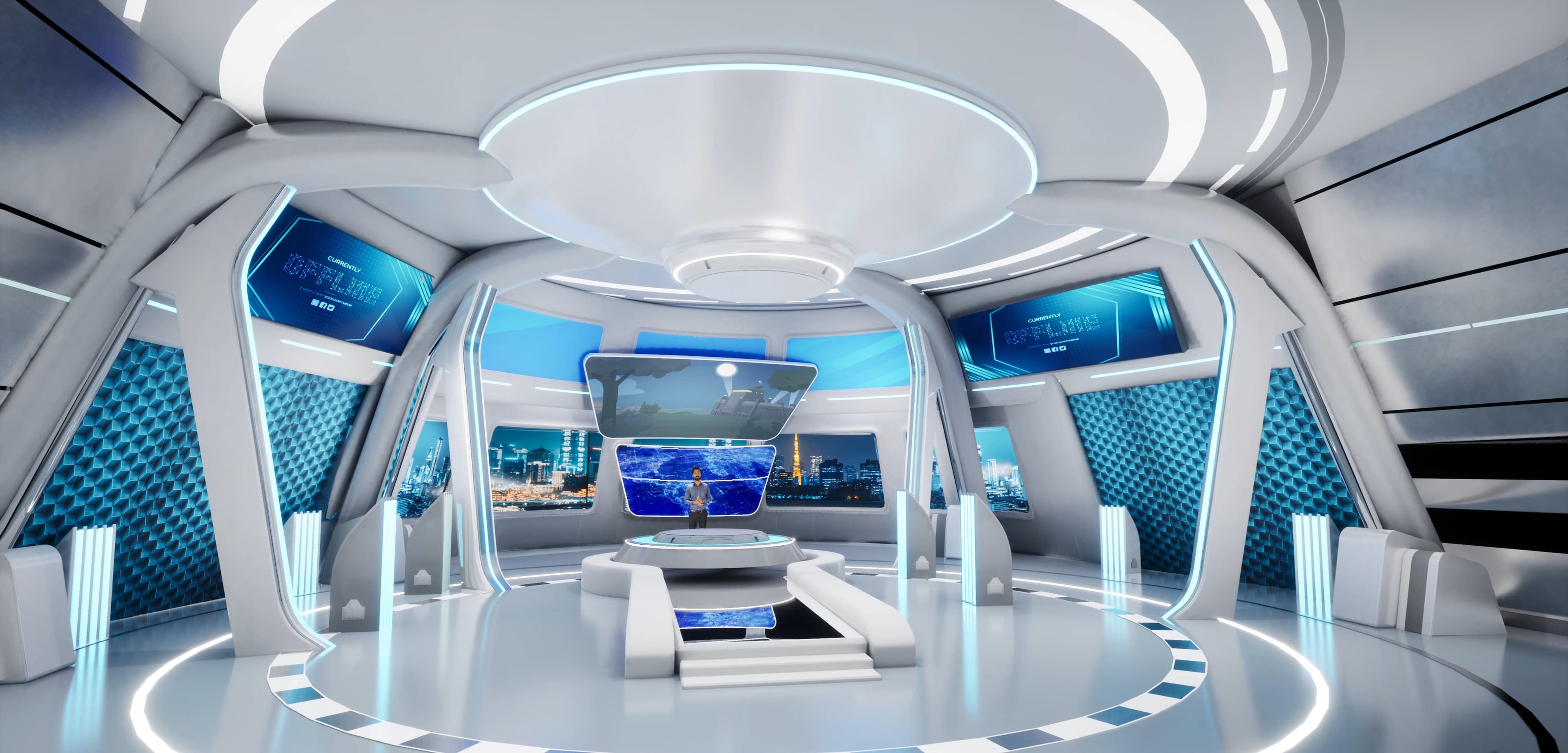 TALKSHOW VHJK9 | Unreal Engine Corporate Virtual Set-6