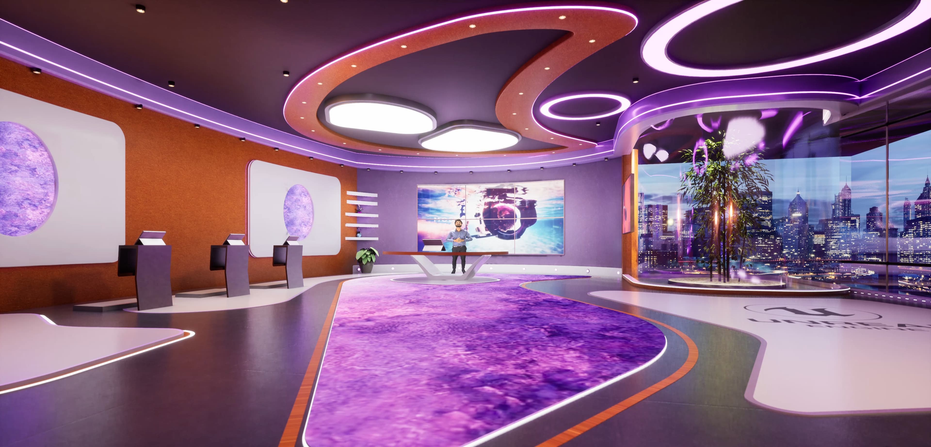 TALKSHOW ASF6D | Unreal Engine Corporate Virtual Set-2