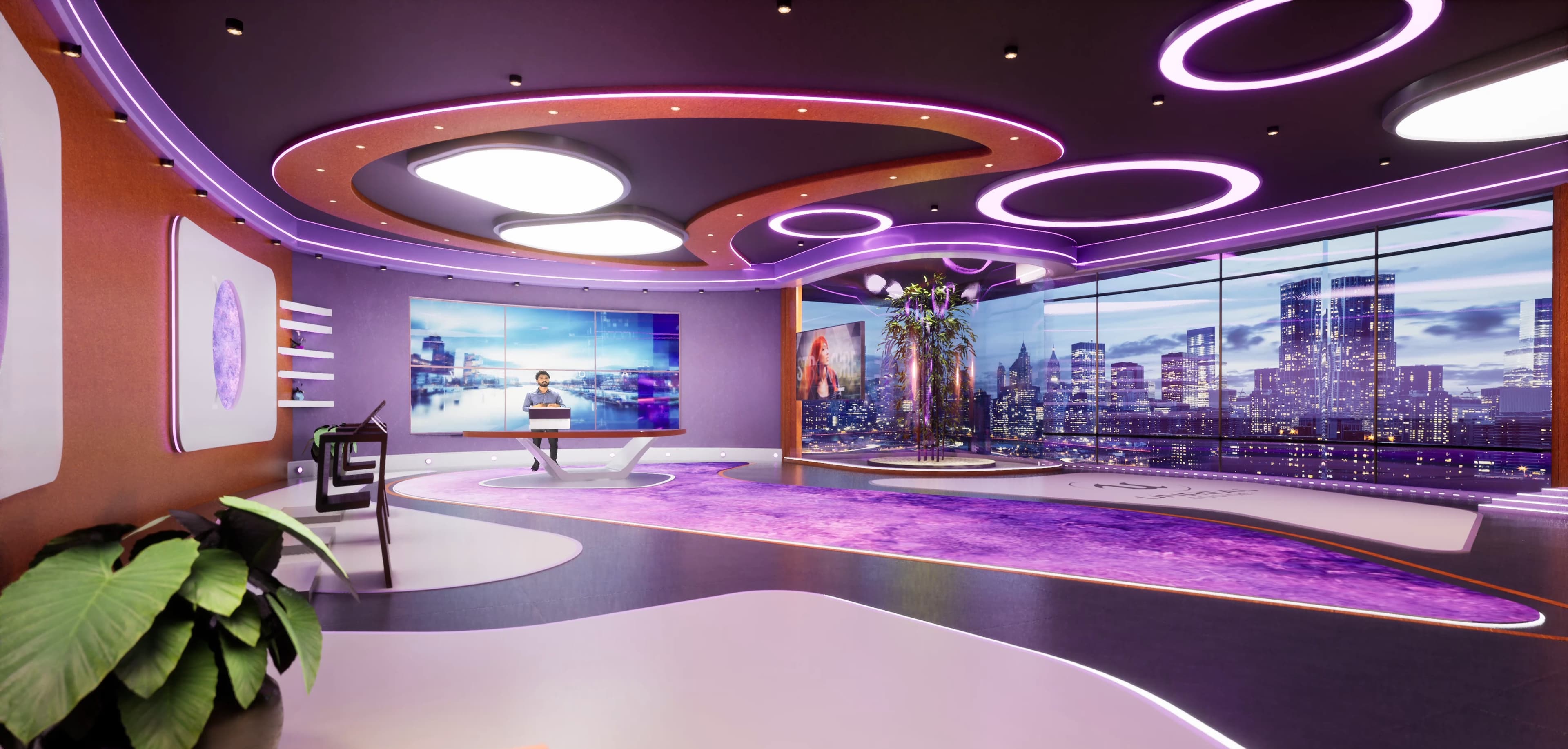 TALKSHOW ASF6D | Unreal Engine Corporate Virtual Set-4